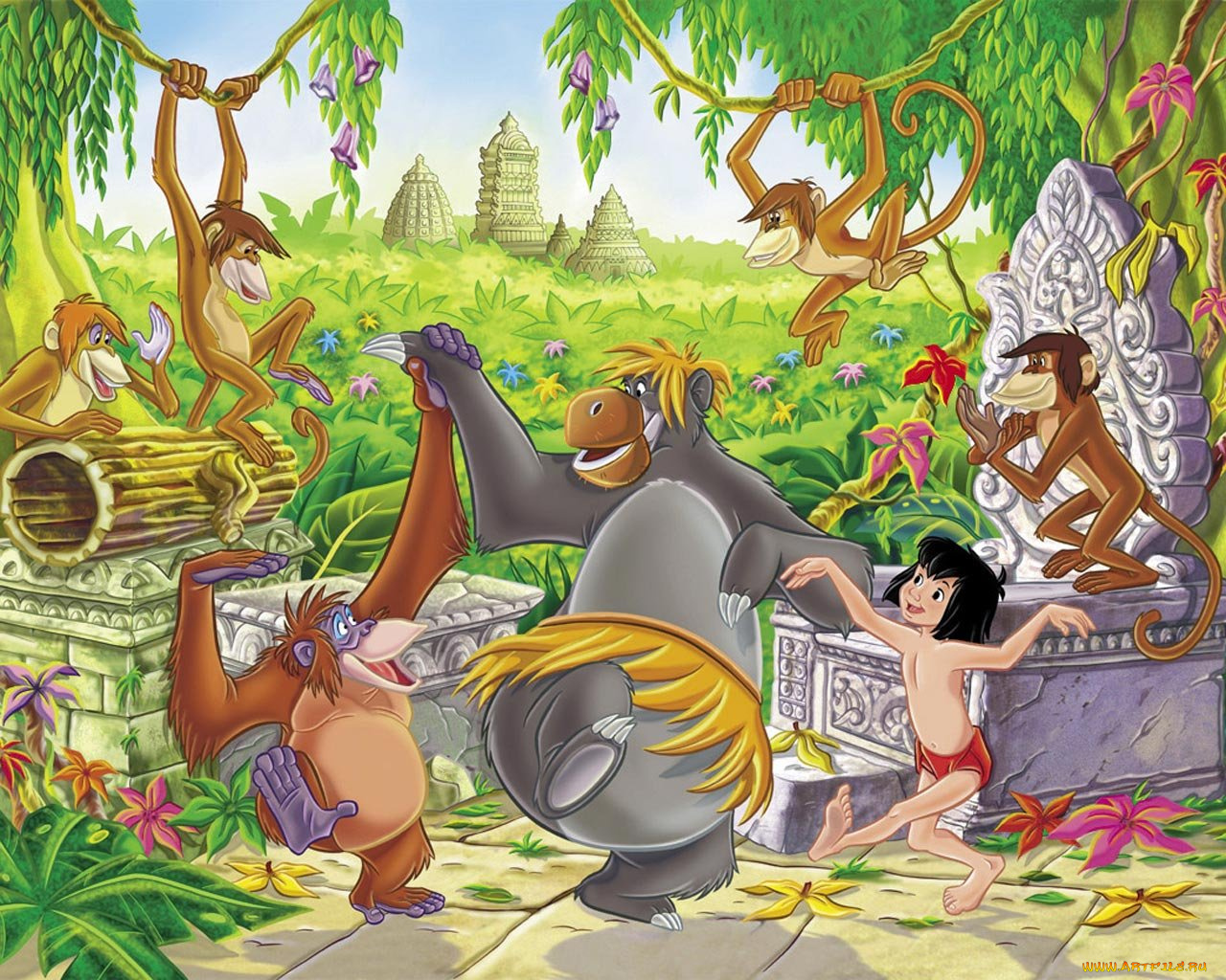 мультфильмы, the, jungle, book