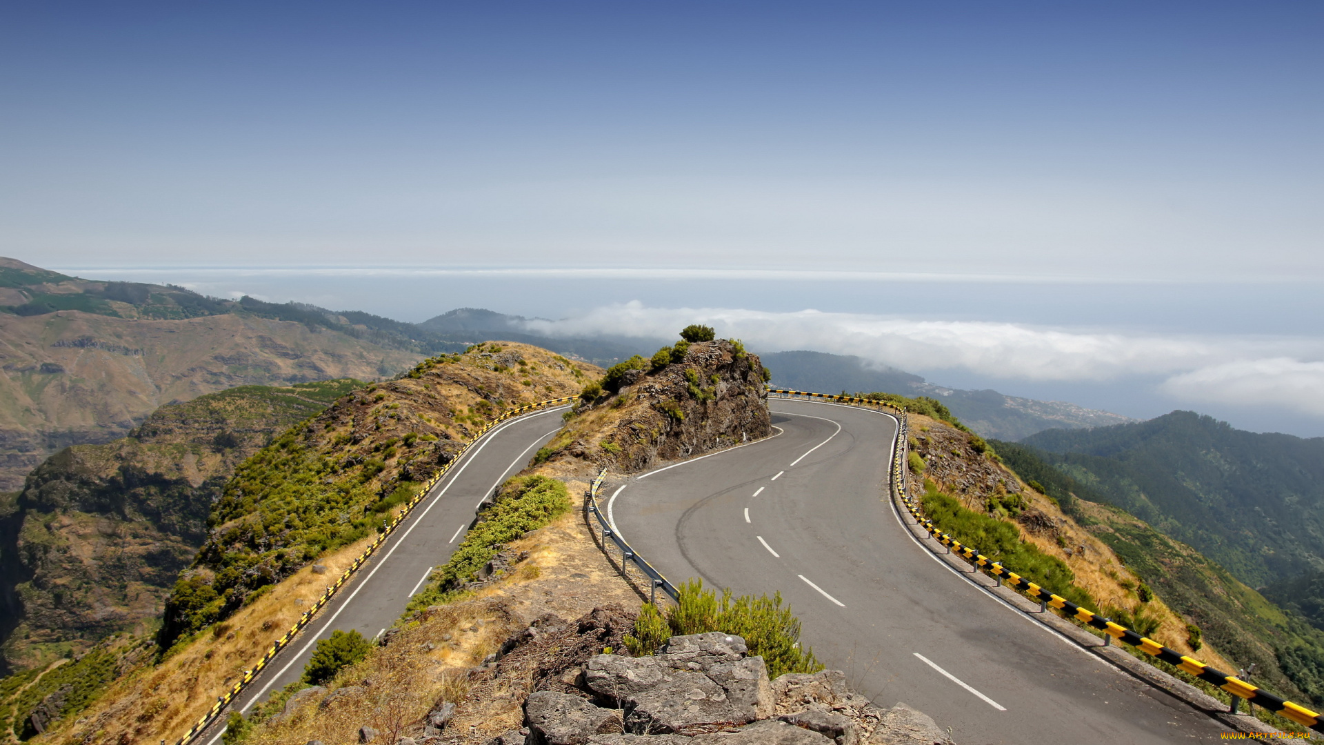 природа, дороги, серпантин, горы, пейзаж
