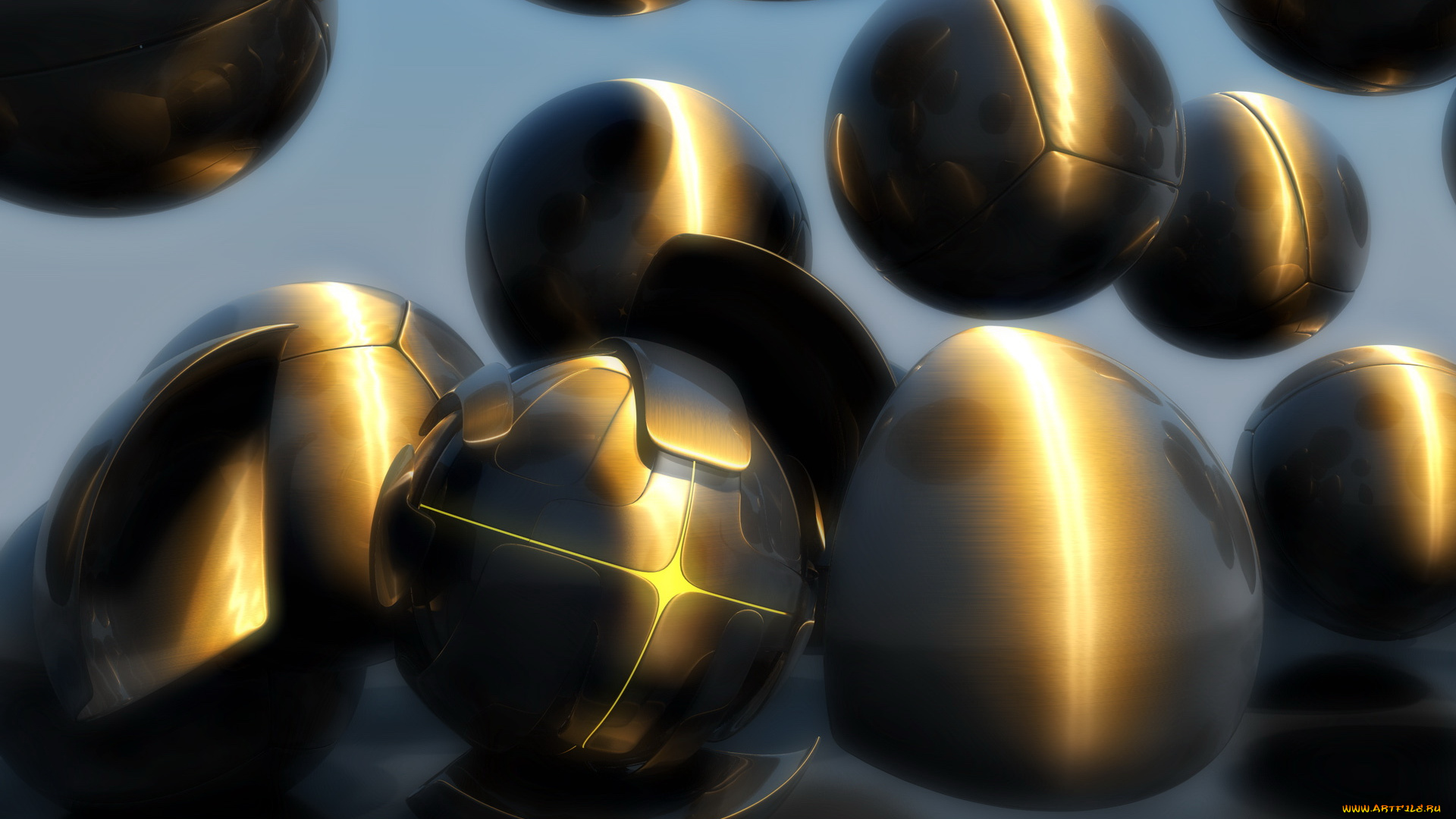 3д, графика, другое, шары