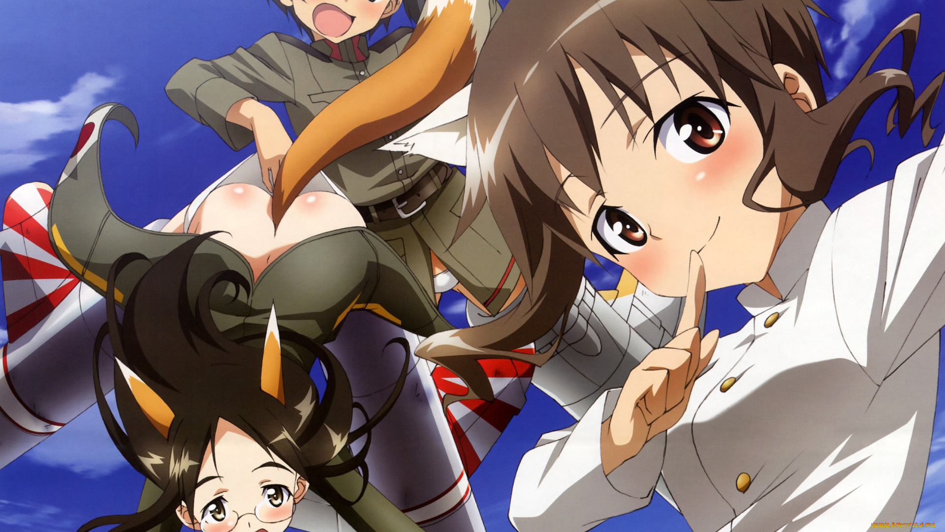 аниме, strike, witches