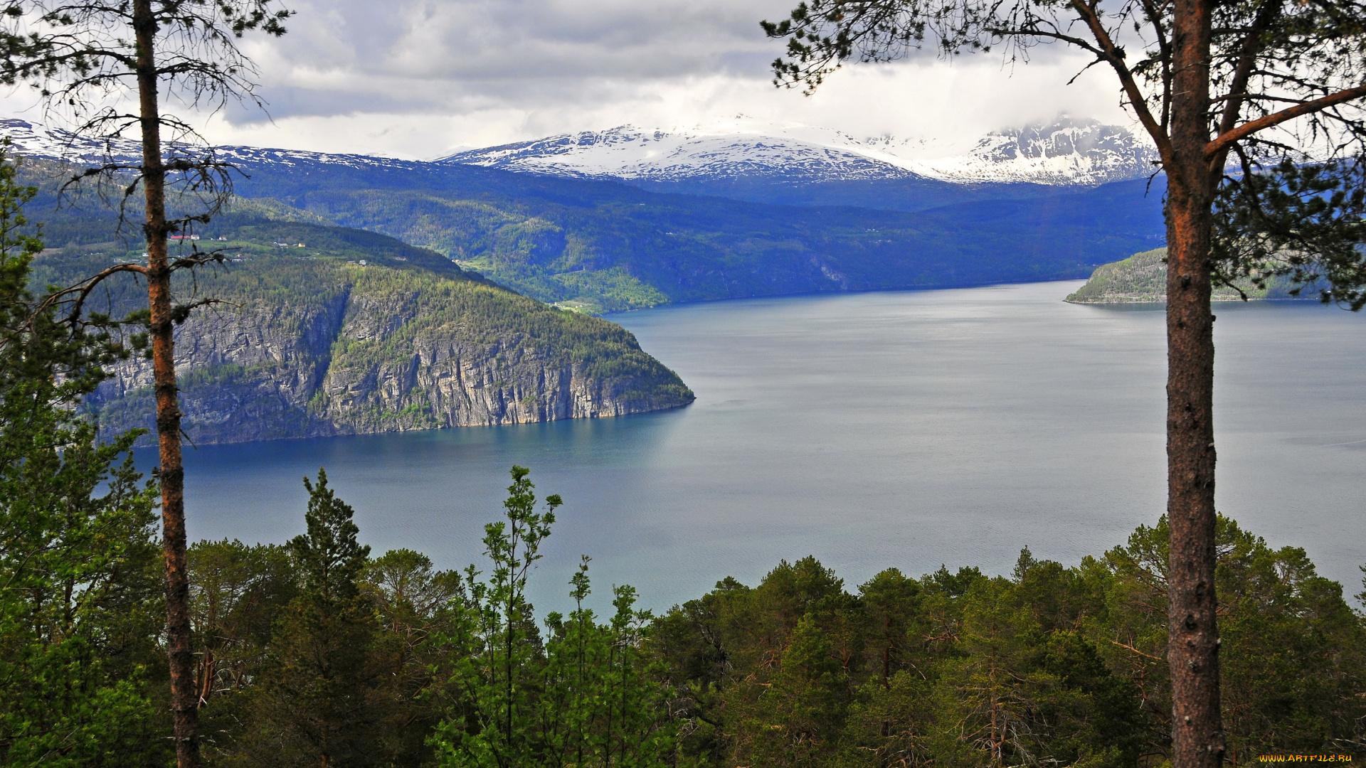 норвегия, согн, ог, фьюране, природа, реки, озера, река, каньон