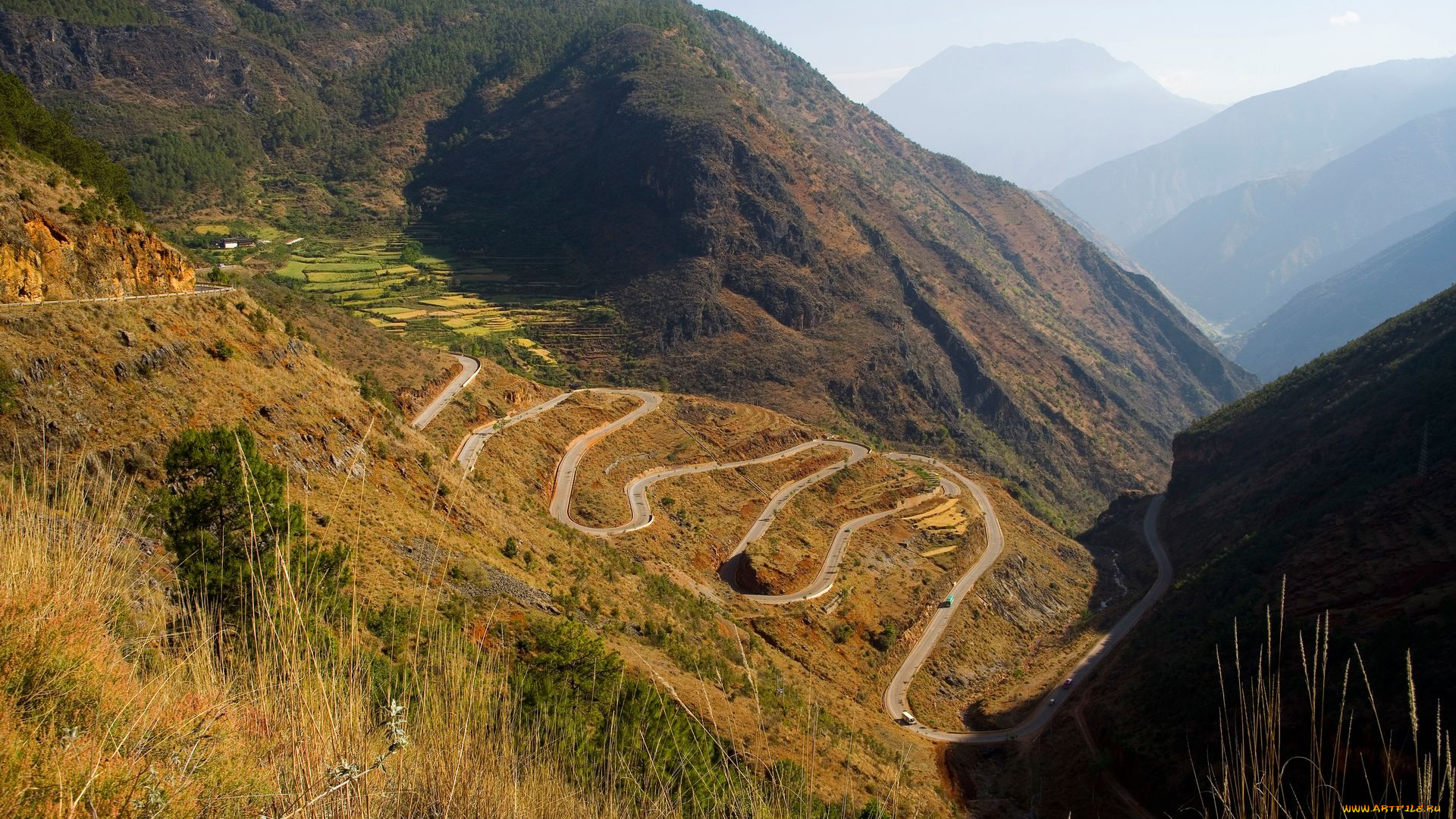 природа, дороги, дорога, горы