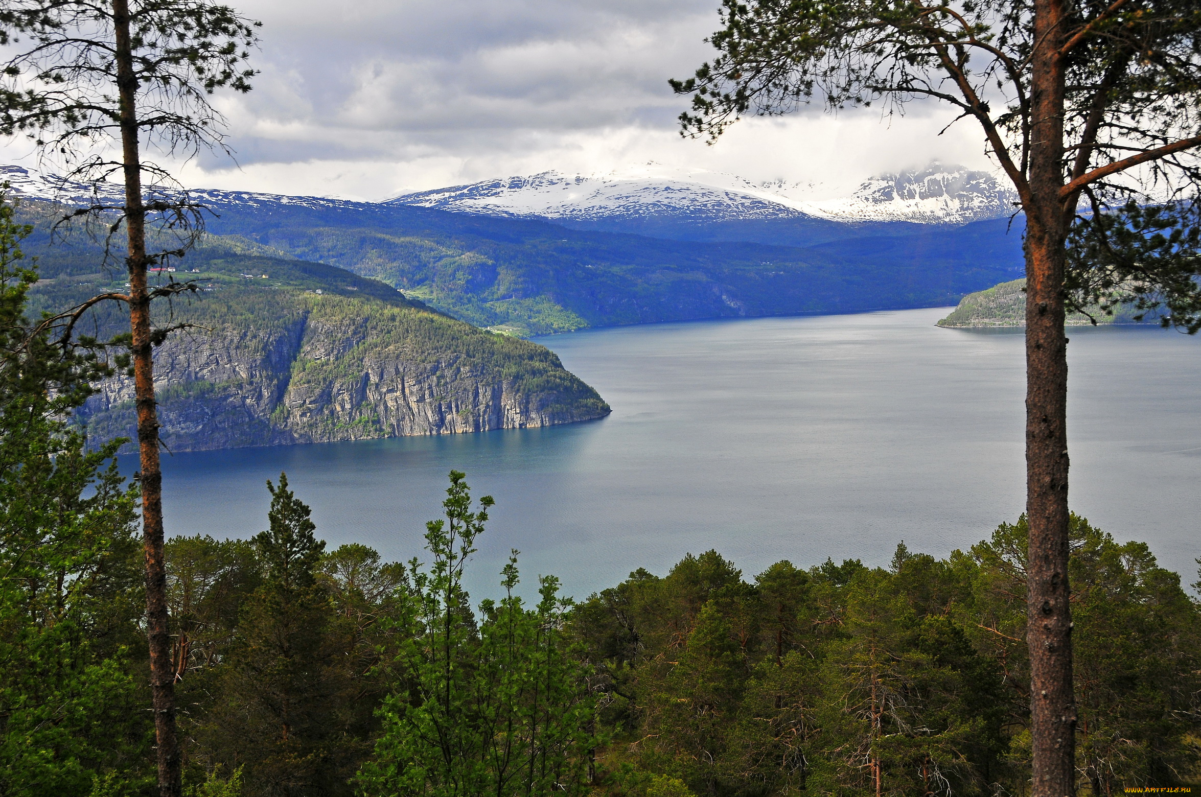 норвегия, согн, ог, фьюране, природа, реки, озера, река, каньон