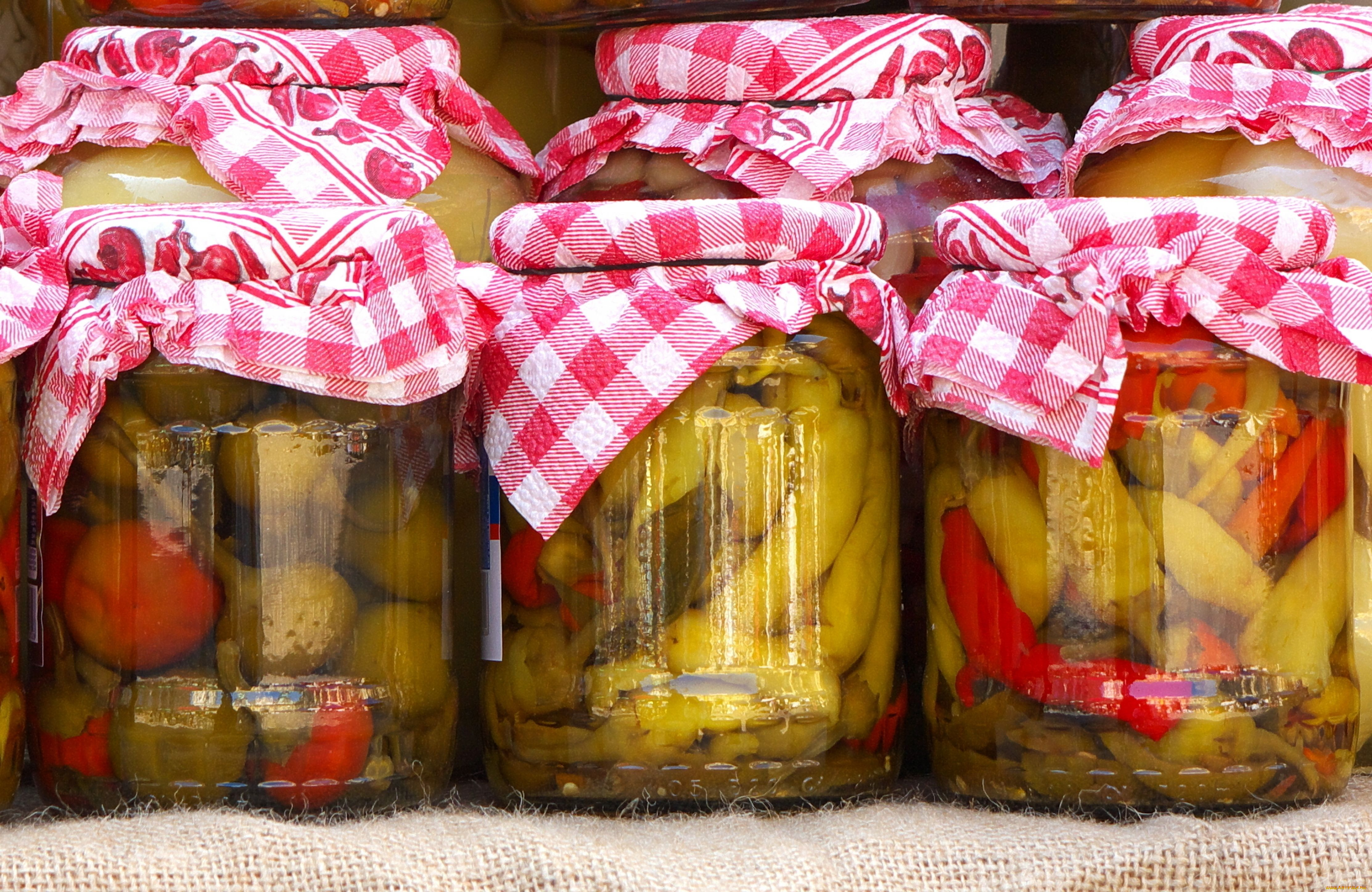 еда, овощи, домашняя, консервация