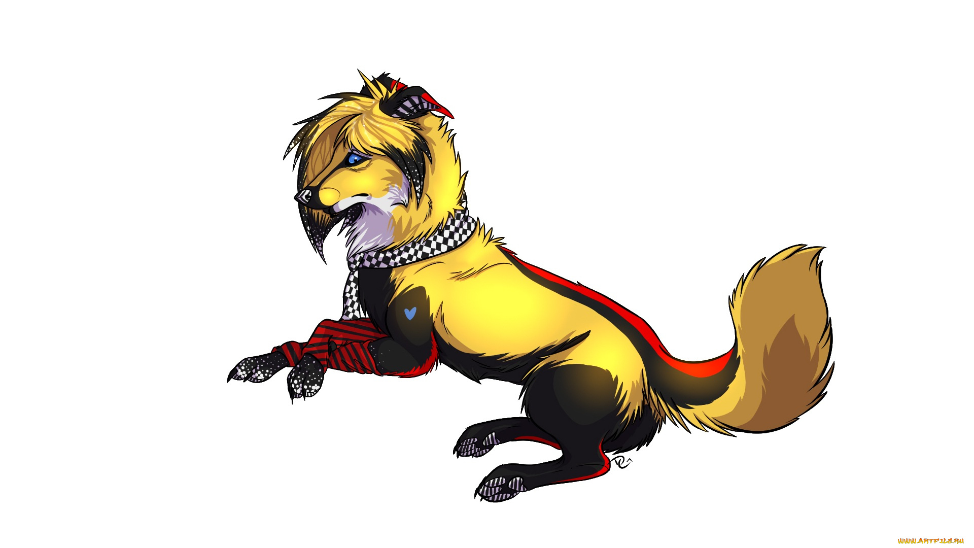 рисованные, животные, , собаки, животное, белый, фон