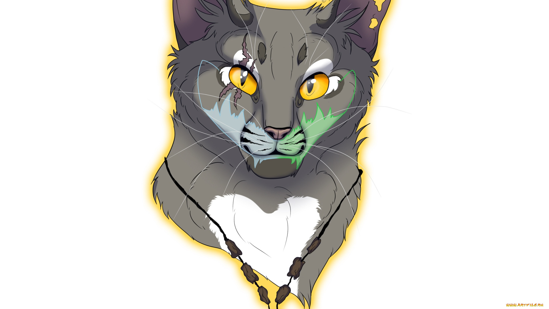 рисованные, животные, белый, фон, животное