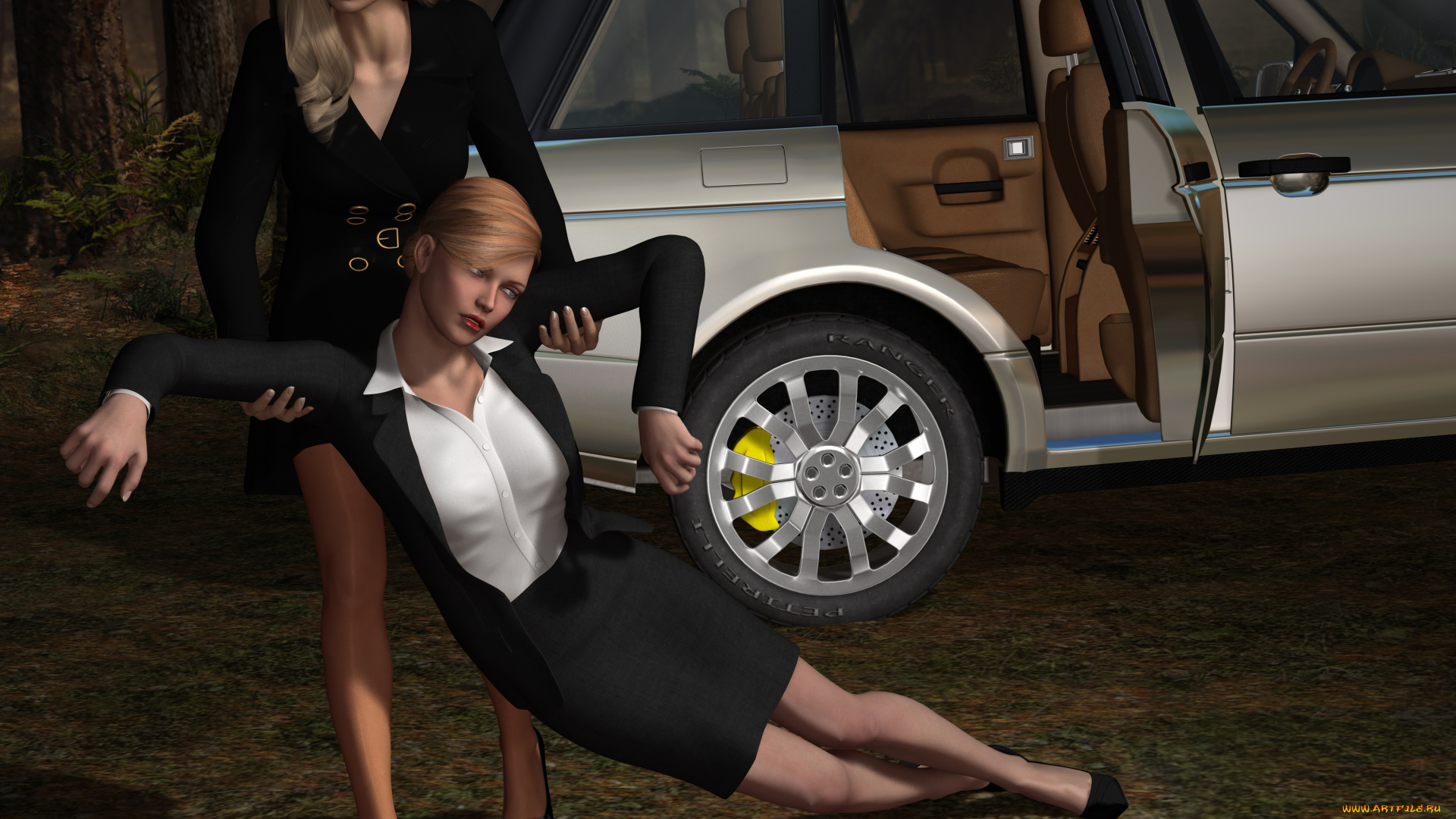 she-wolf, 3д, графика, фантазия, , fantasy, девушки