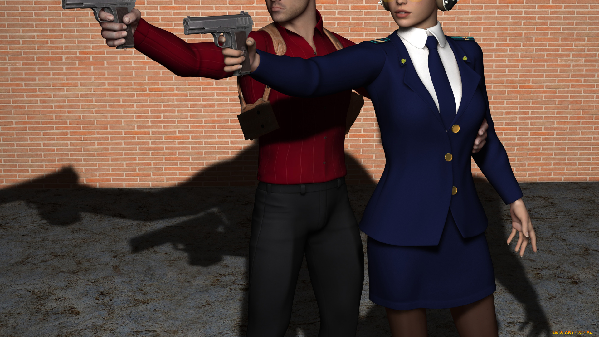 she-wolf, 3д, графика, фантазия, , fantasy, девушка, мужчина