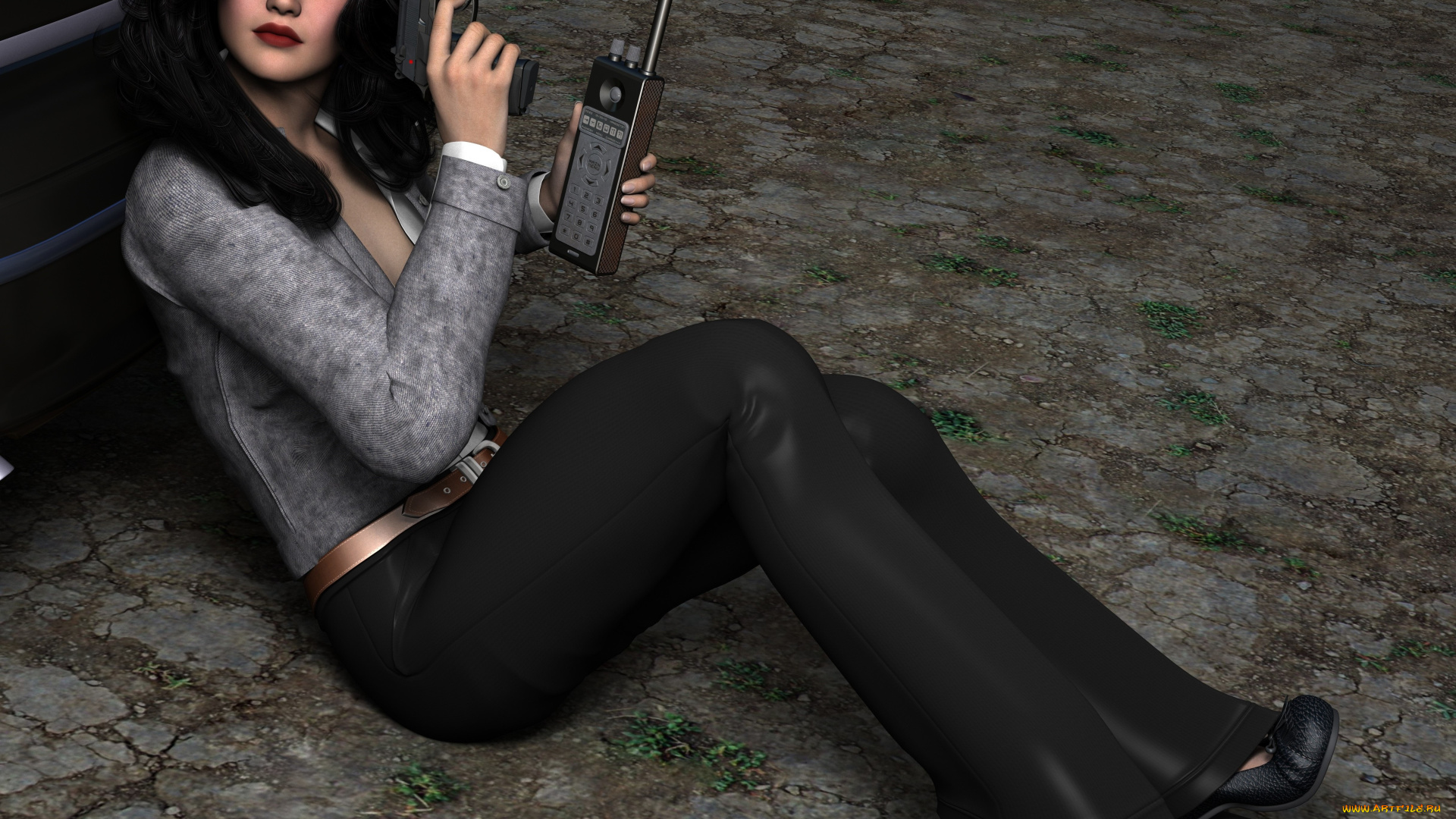 she-wolf, 3д, графика, фантазия, , fantasy, засада