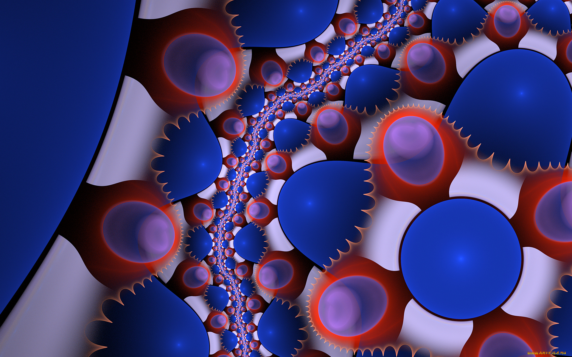 3д, графика, фракталы, , fractal, узор, фон, цвета