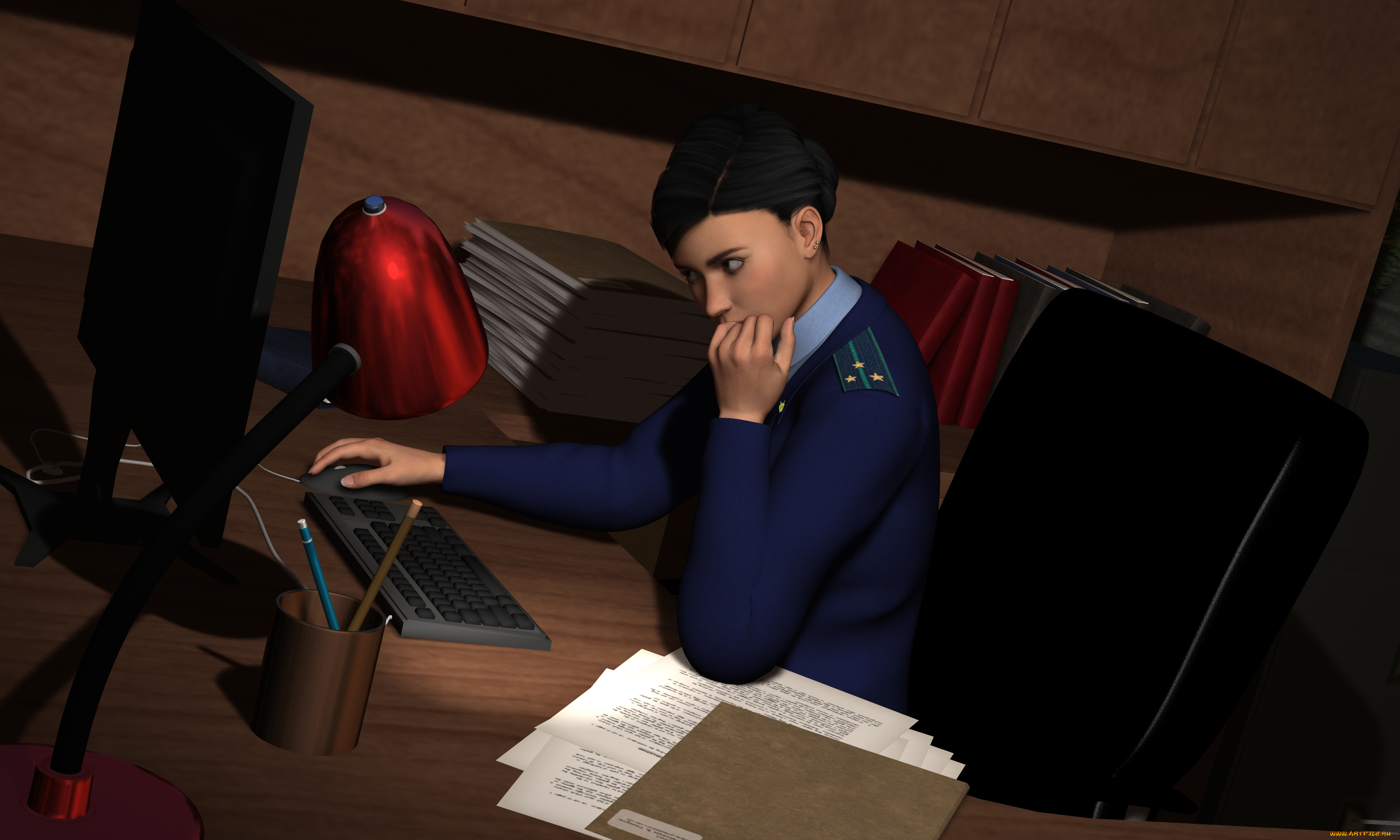 she-wolf, 3д, графика, фантазия, , fantasy, прокурор