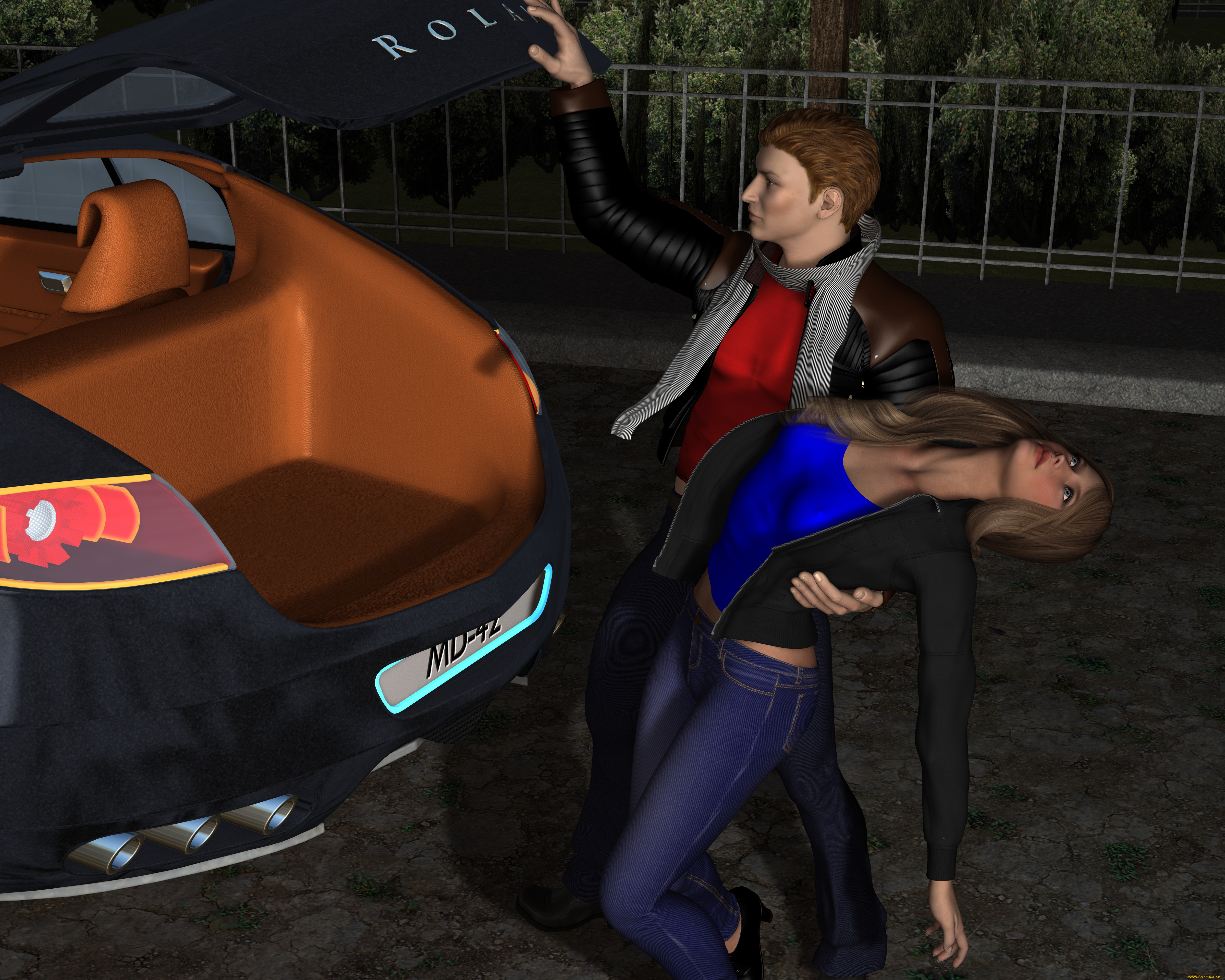 she-wolf, 3д, графика, фантазия, , fantasy, мужчина, девушка