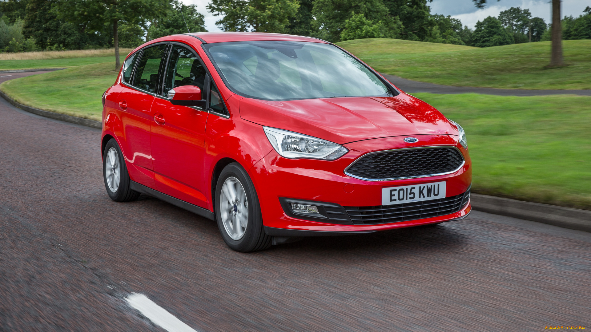 автомобили, ford, красный, 2015г, uk-spec, c-max
