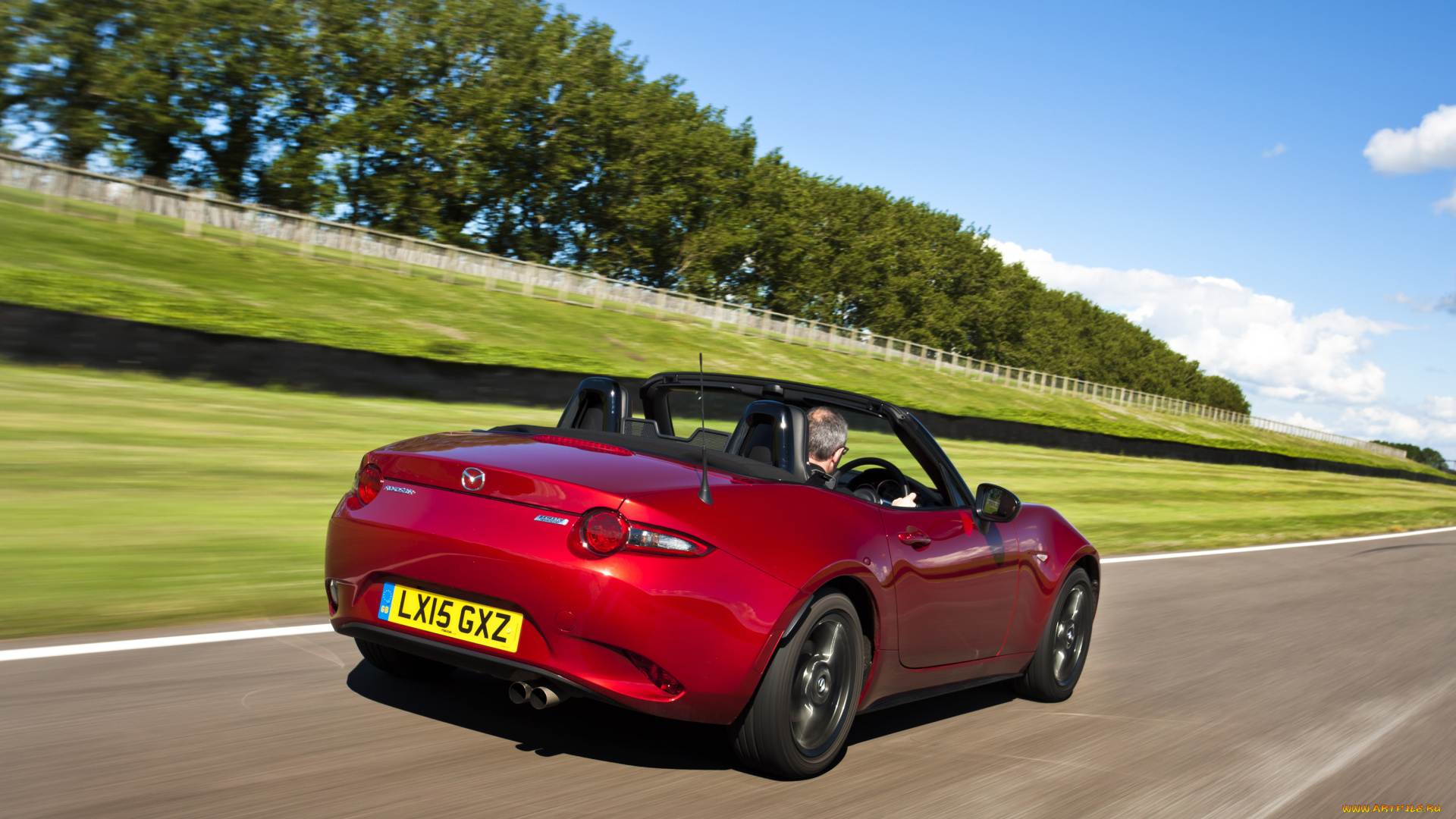 автомобили, mazda, красный, 2015г, nd, uk-spec, mx-5