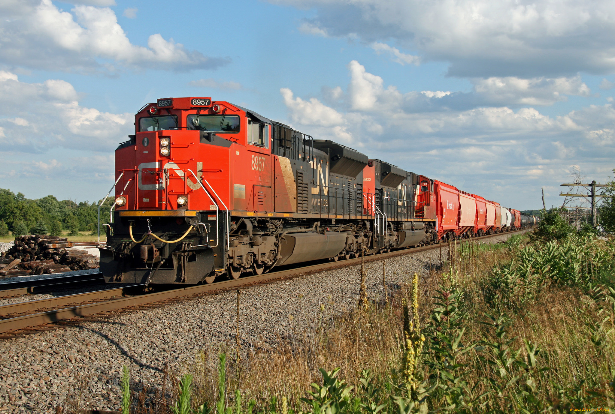 техника, поезда, состав, локомотив, рельсы, дорога, железная