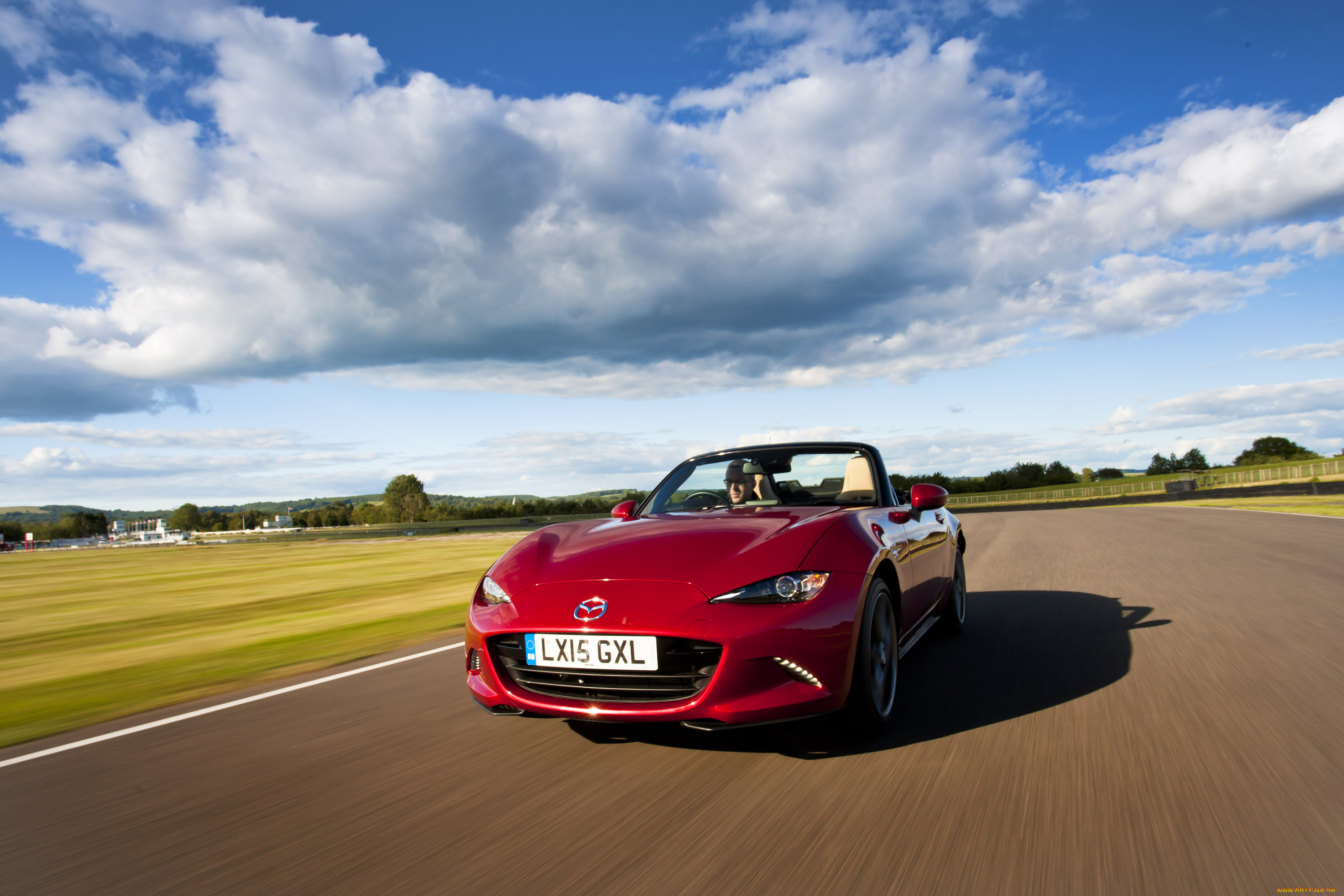 автомобили, mazda, mx-5, uk-spec, красный, 2015г, nd
