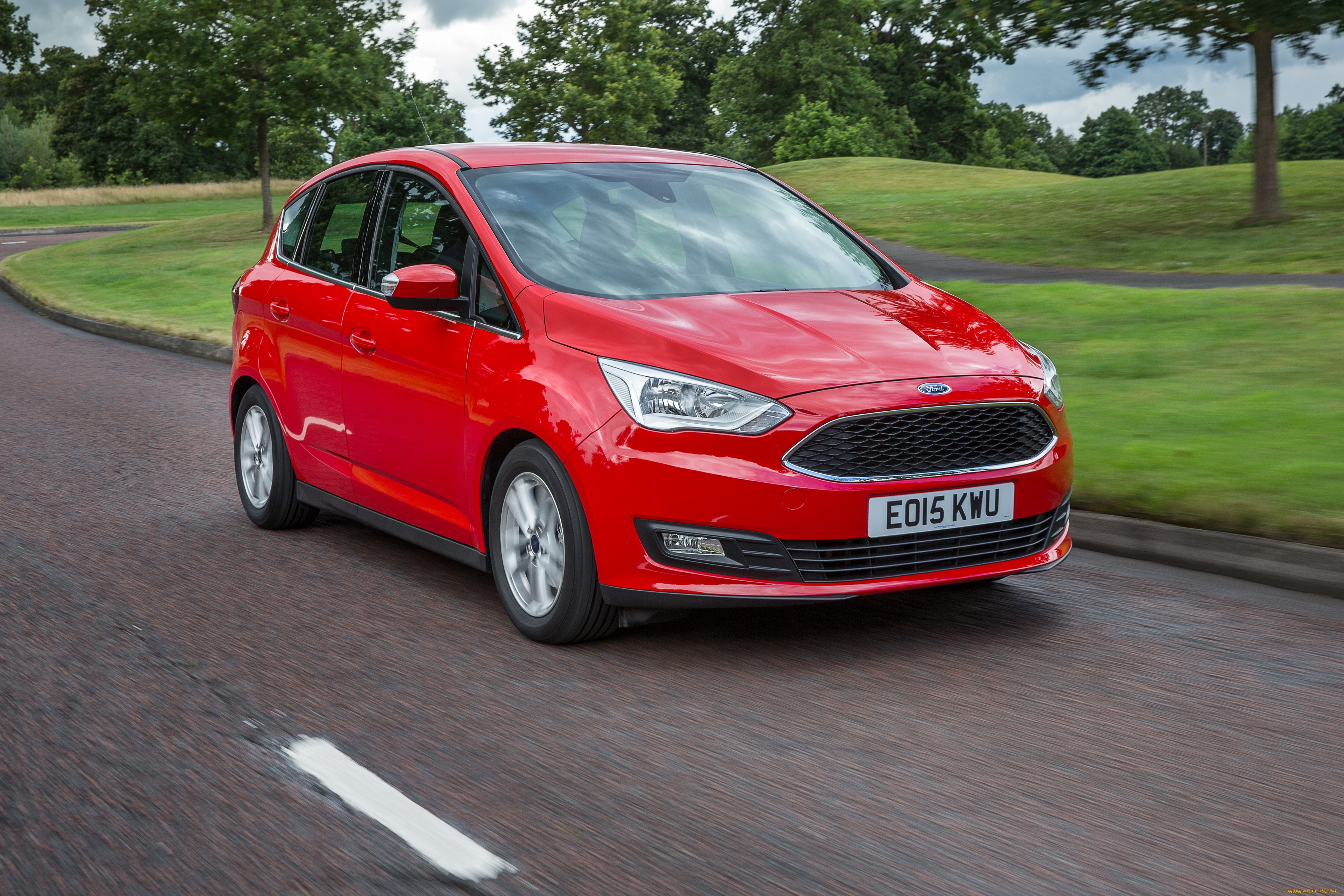 автомобили, ford, красный, 2015г, uk-spec, c-max
