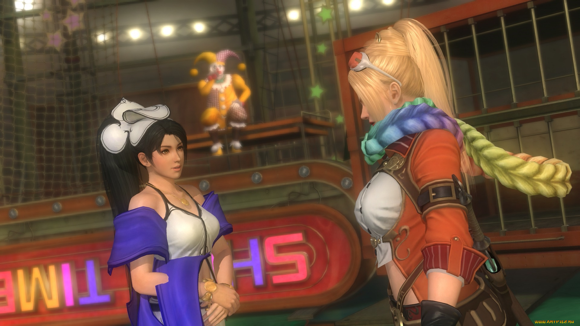 3д, графика, фантазия, , fantasy, девушки, взгляд, фон