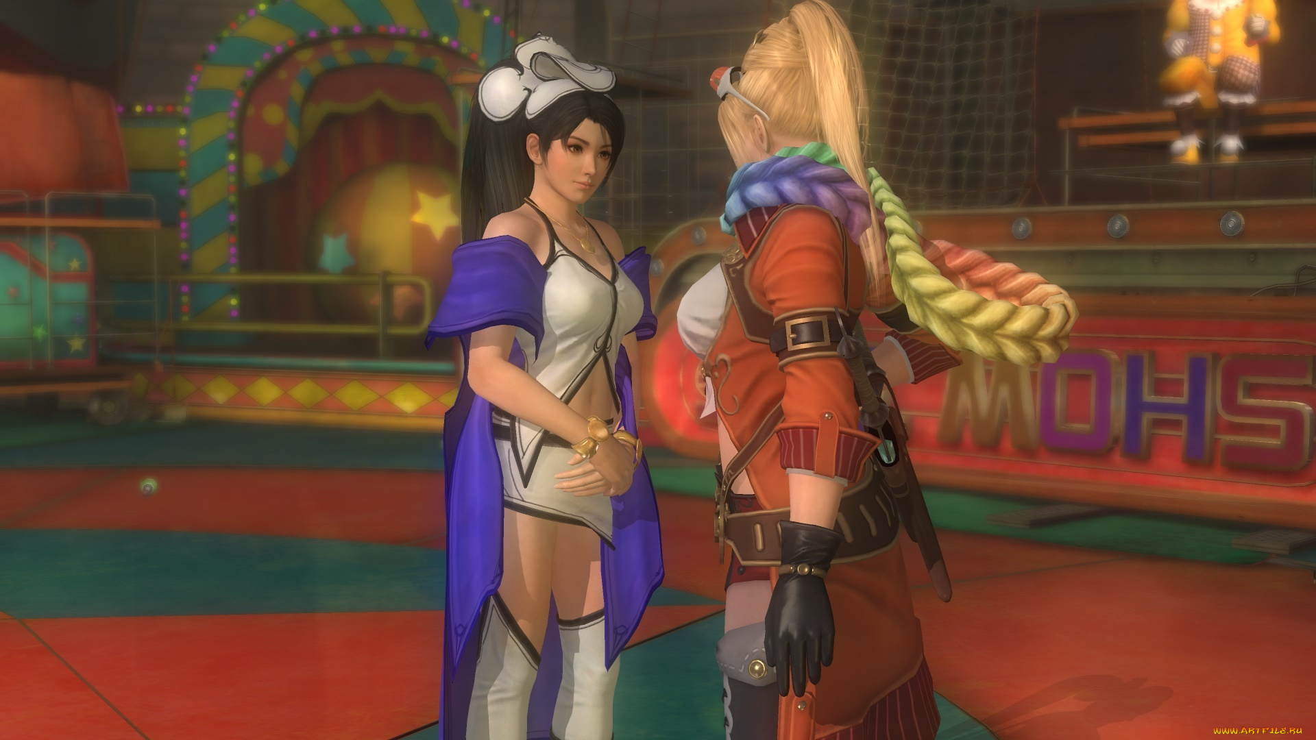 3д, графика, фантазия, , fantasy, девушки, взгляд, фон