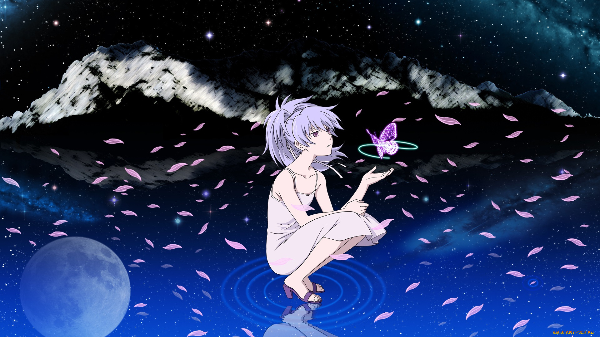 аниме, darker, than, black, фон, девушка, взгляд