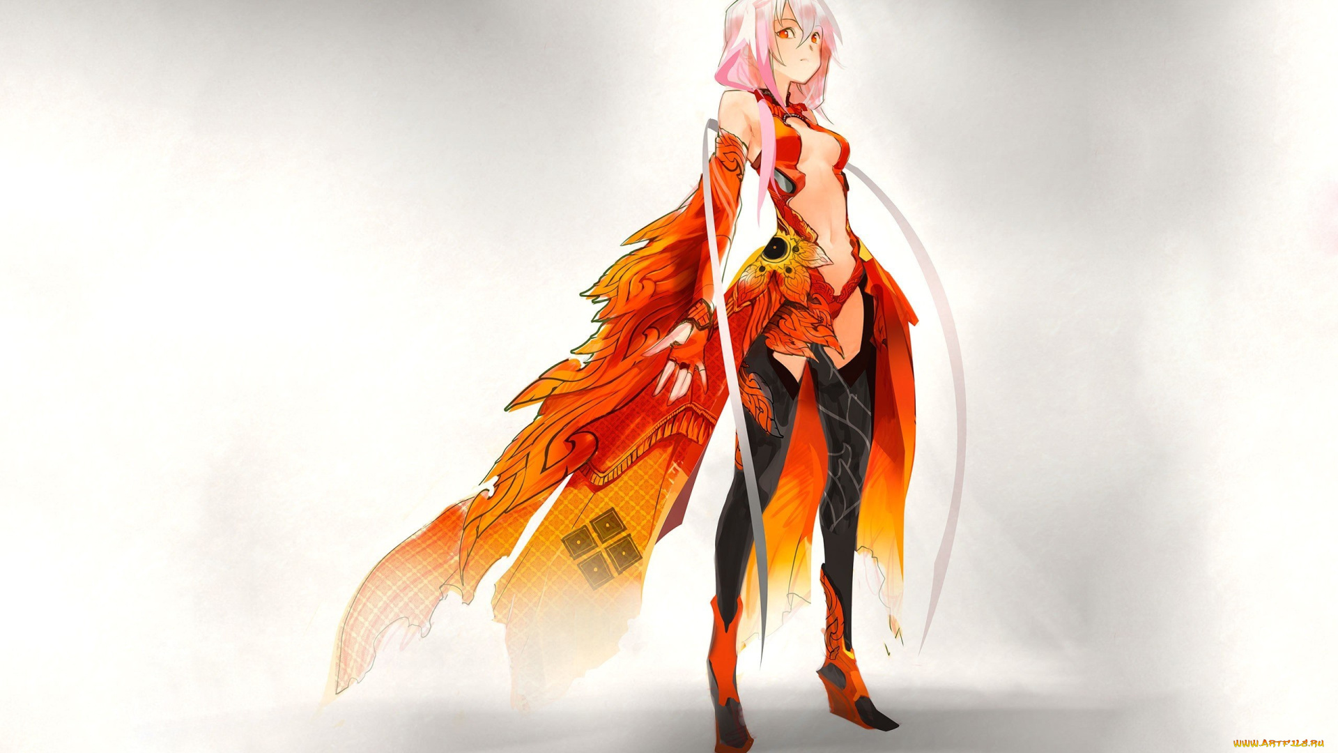 аниме, guilty, crown, девушка