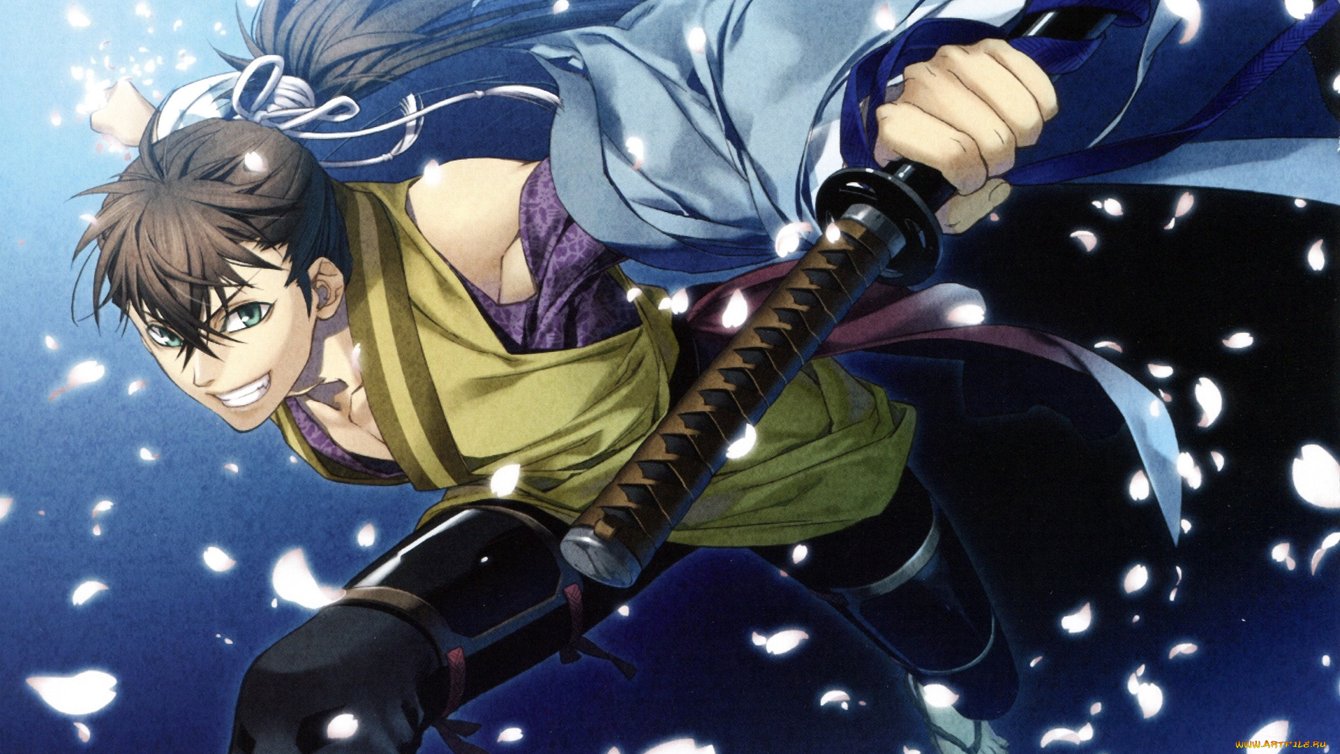 аниме, hakuoki, парень