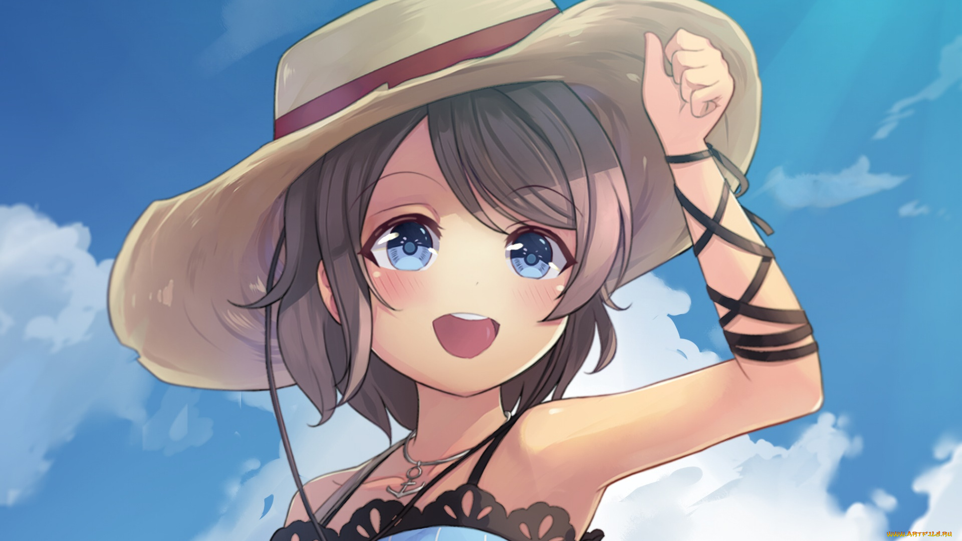 аниме, love, live, , school, idol, project, взгляд, фон, девушка