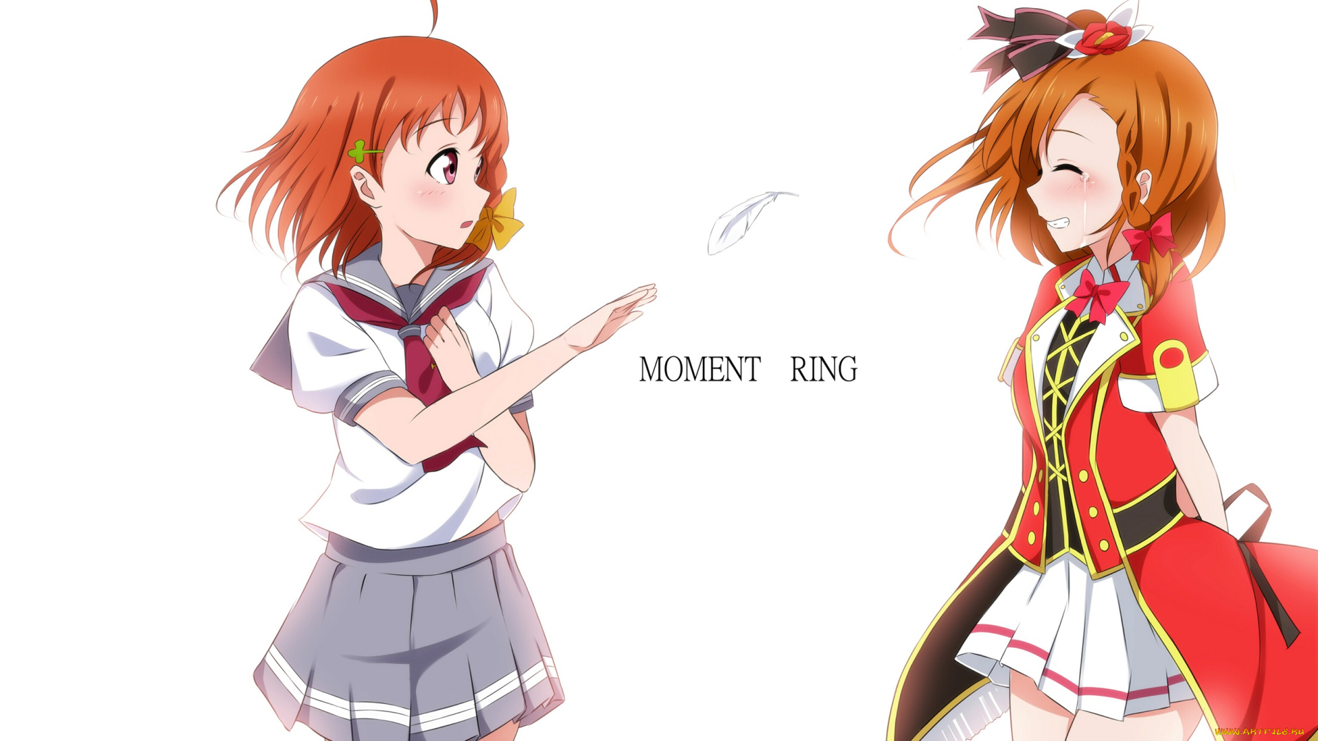 аниме, love, live, , school, idol, project, взгляд, девушки, фон