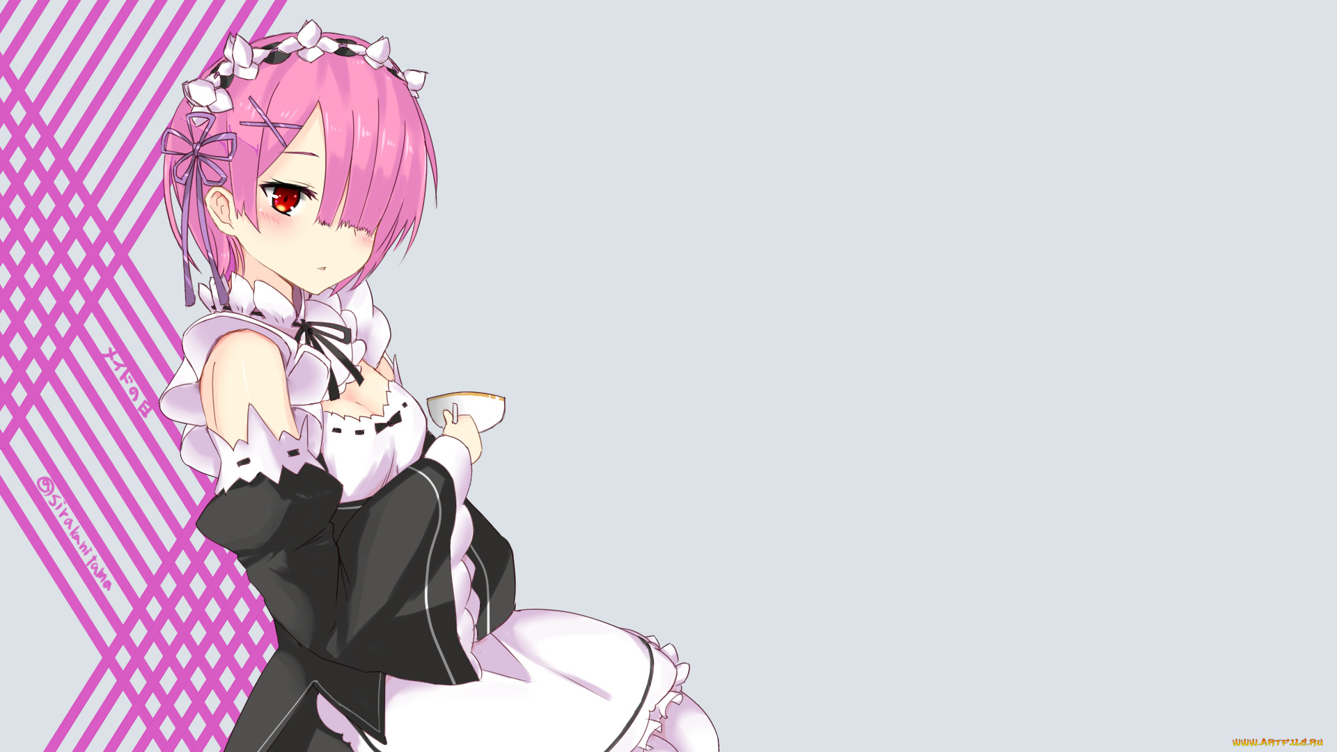 аниме, re, , zero, kara, hajimeru, isekai, seikatsu, рам