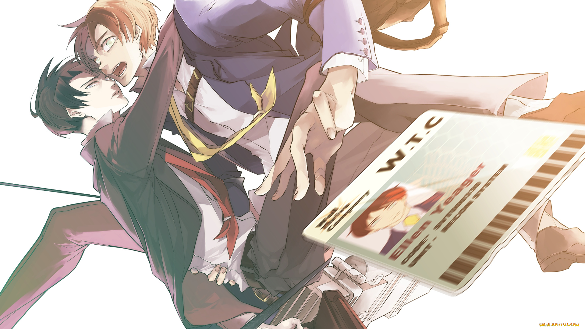 аниме, shingeki, no, kyojin, эрен, леви