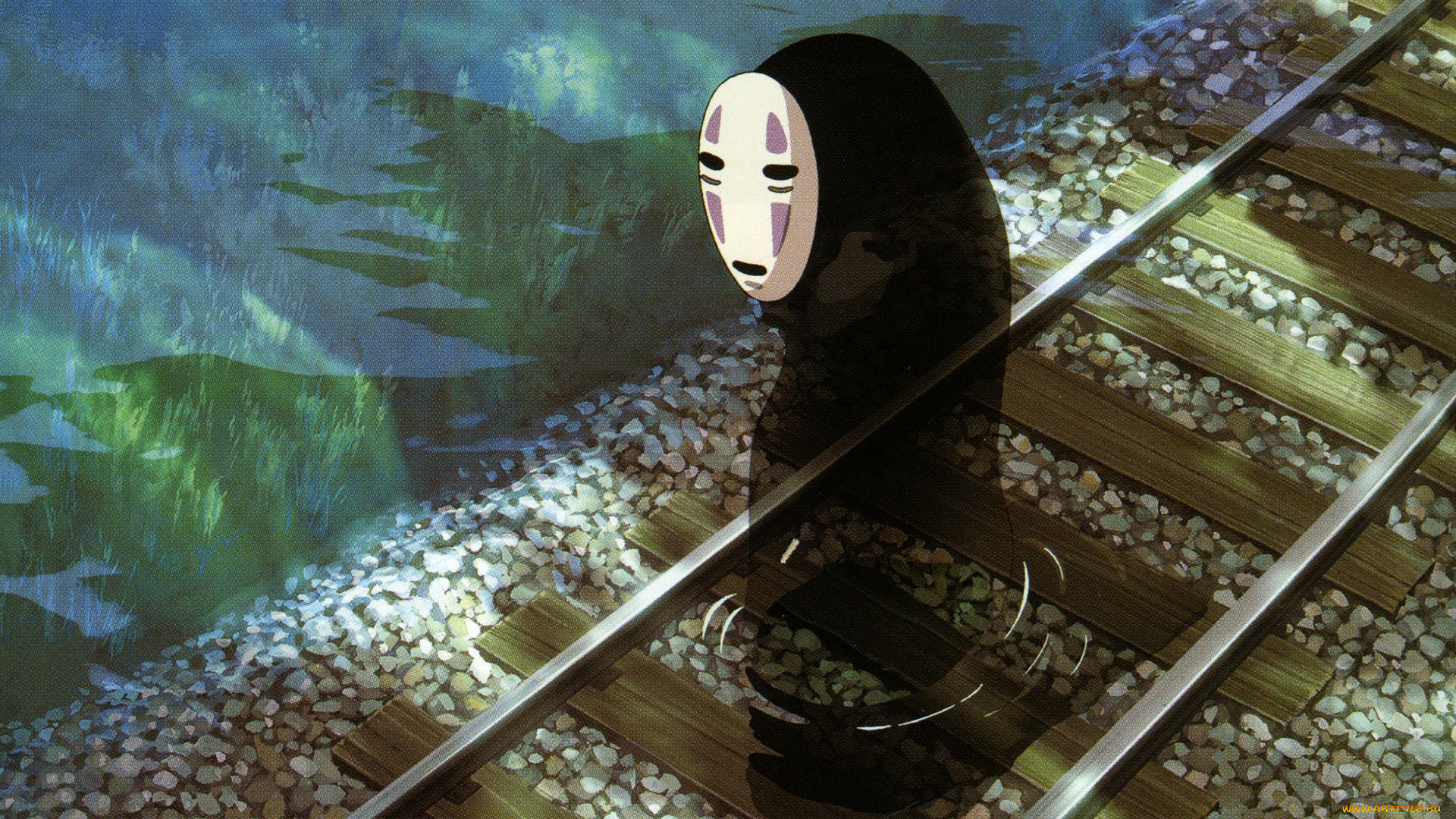 аниме, spirited, away, безликий