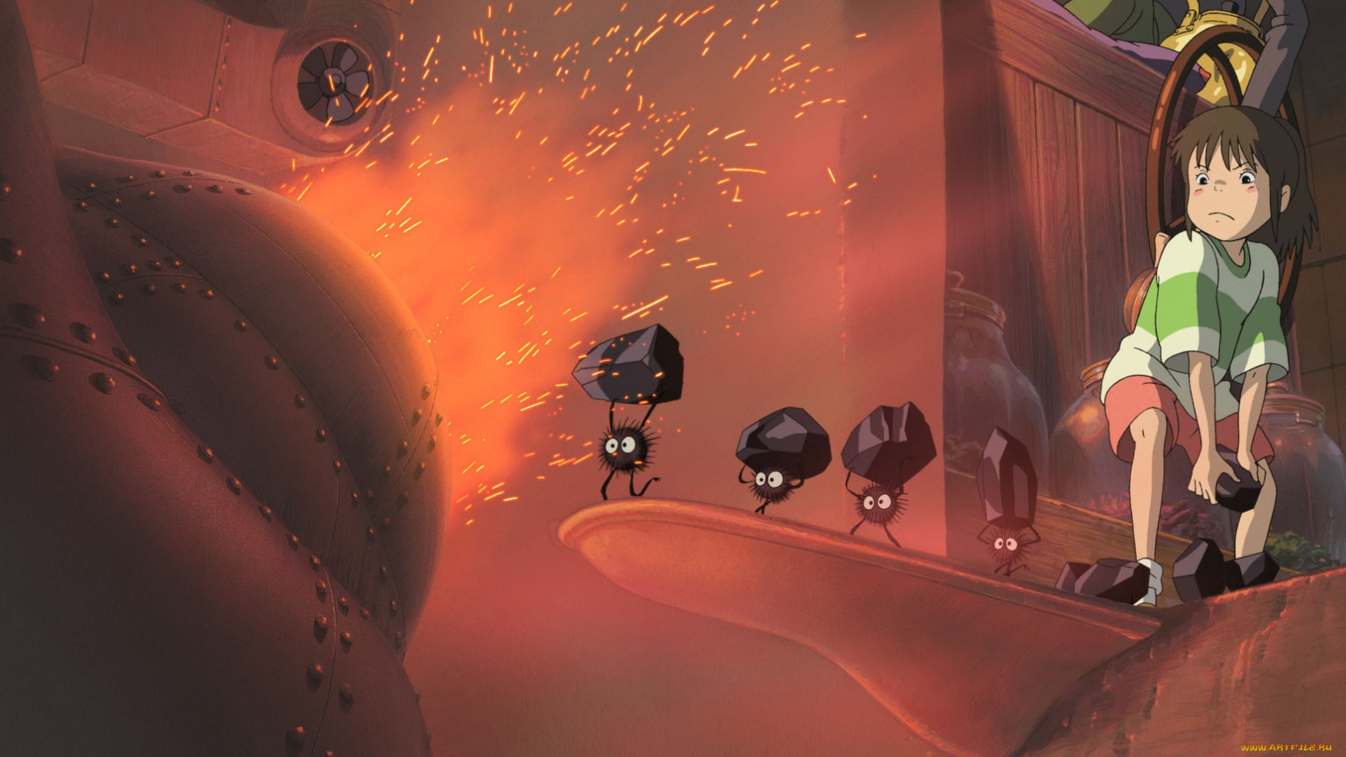 аниме, spirited, away, тихиро