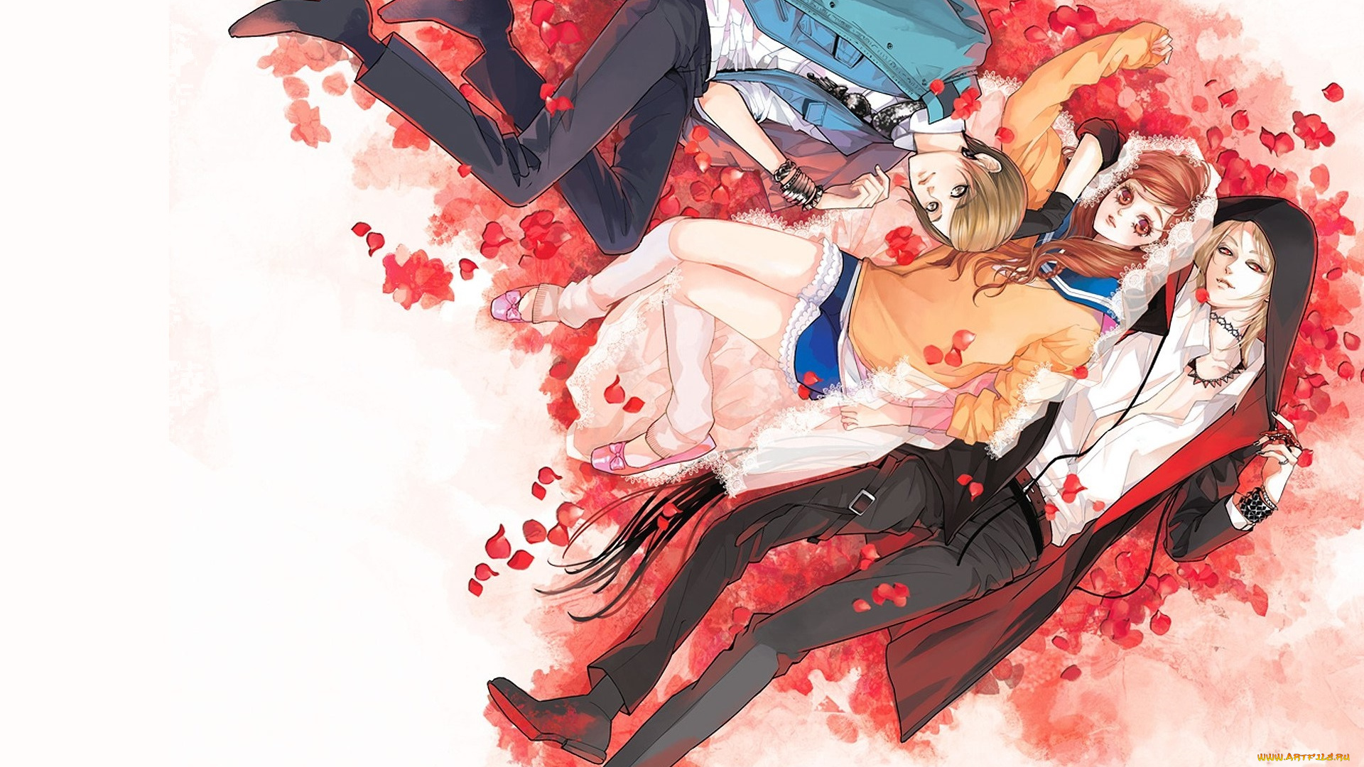 аниме, unknown, , другое, девушка, парни