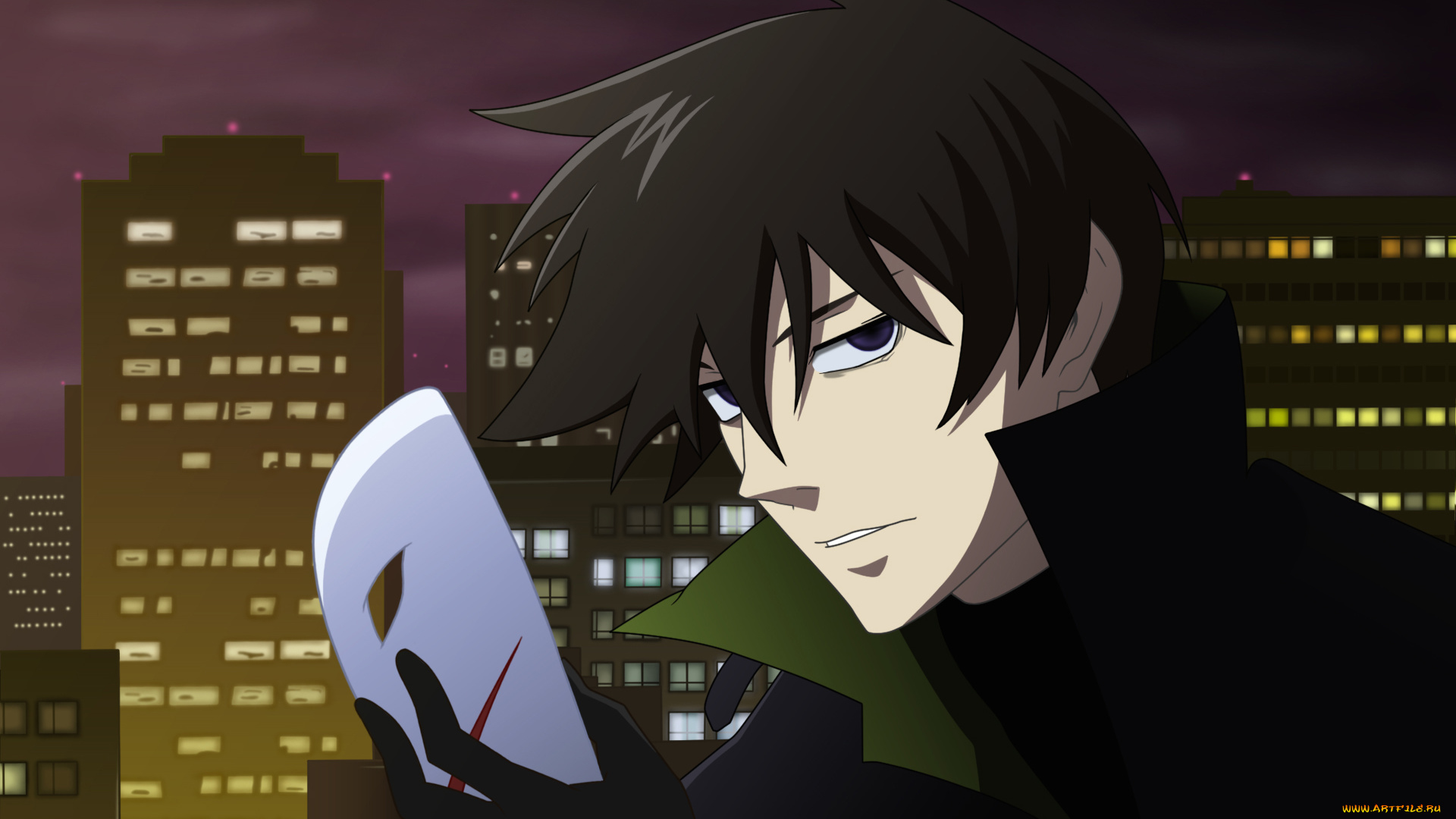 darker, than, black, аниме, парень, фон, взгляд
