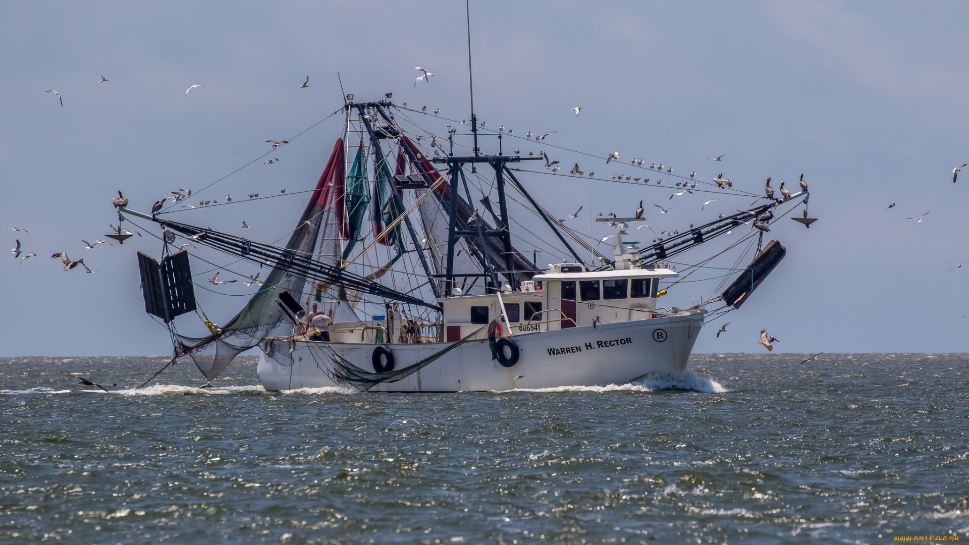 корабли, другое, рыболов