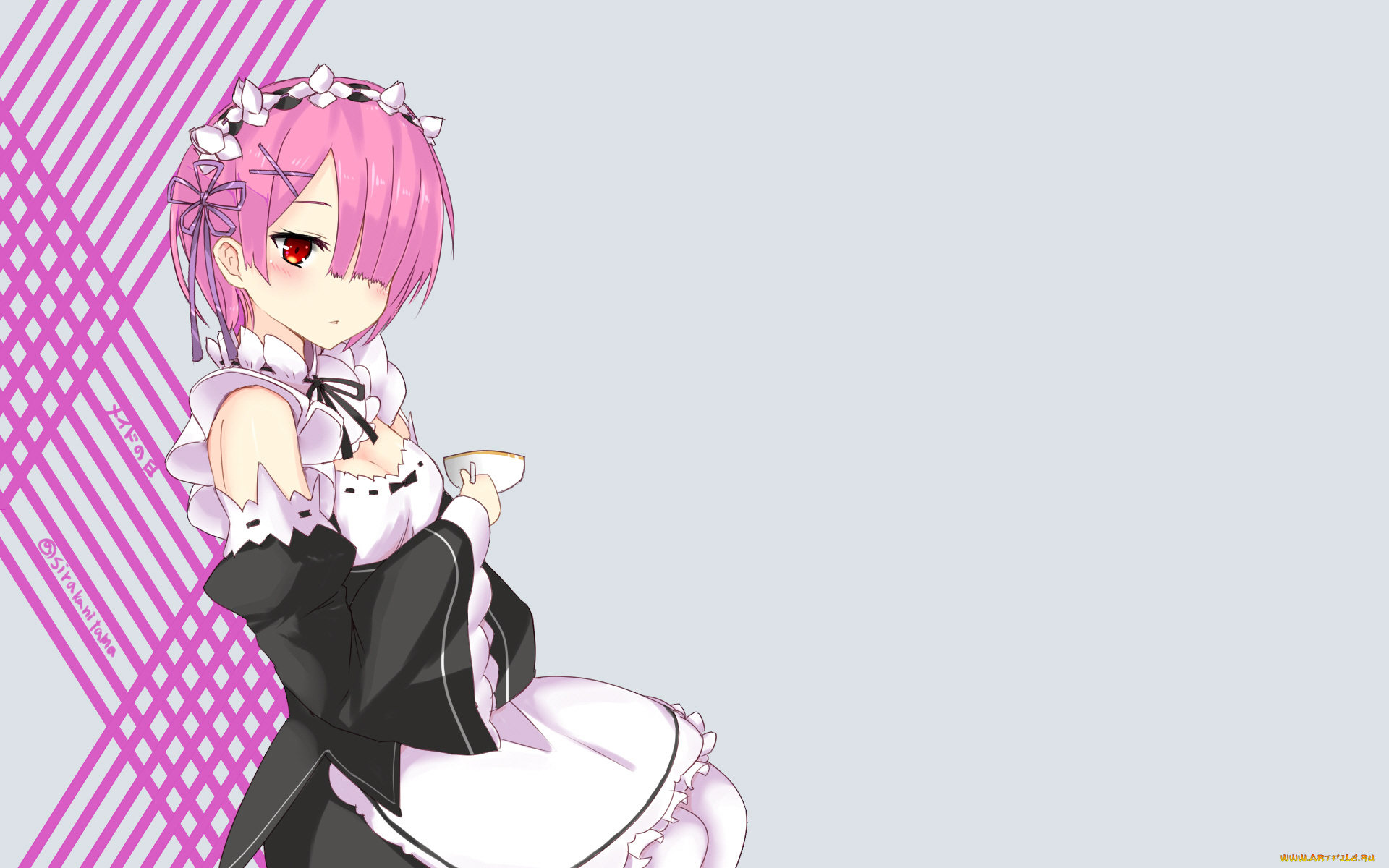 аниме, re, , zero, kara, hajimeru, isekai, seikatsu, рам