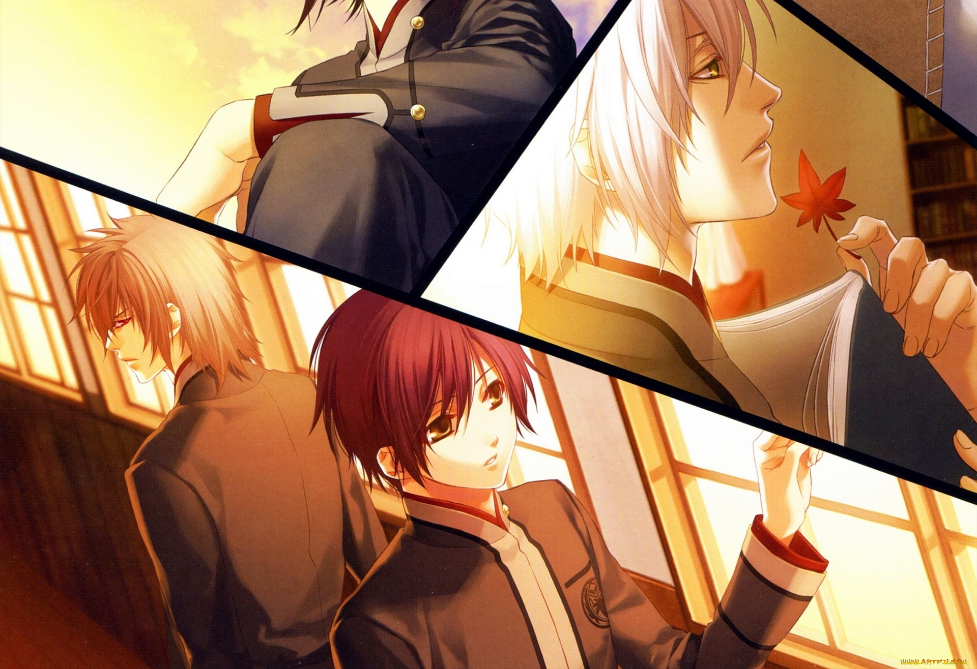 аниме, hiiro, no, kakera, парни