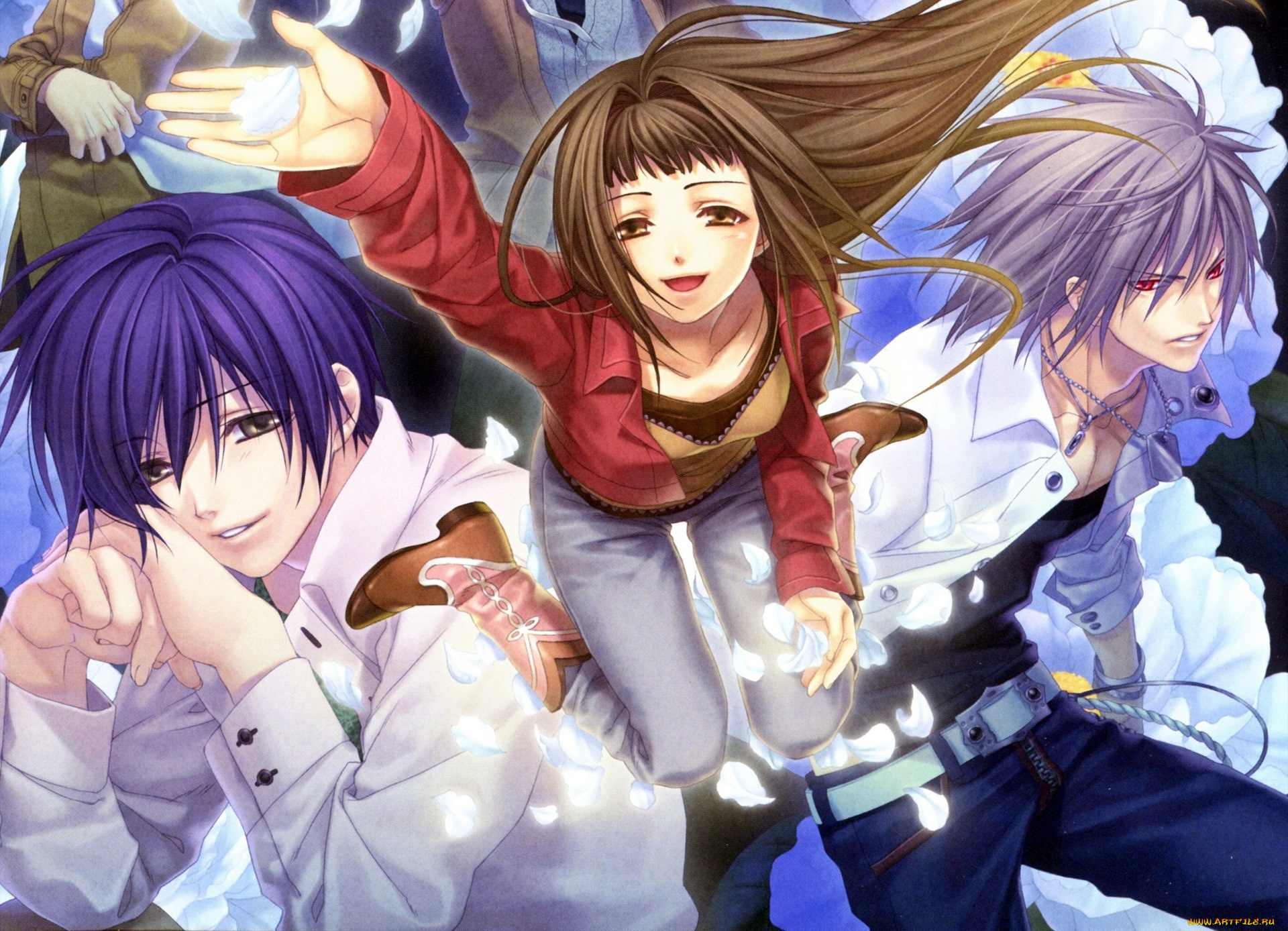 аниме, hiiro, no, kakera, парни