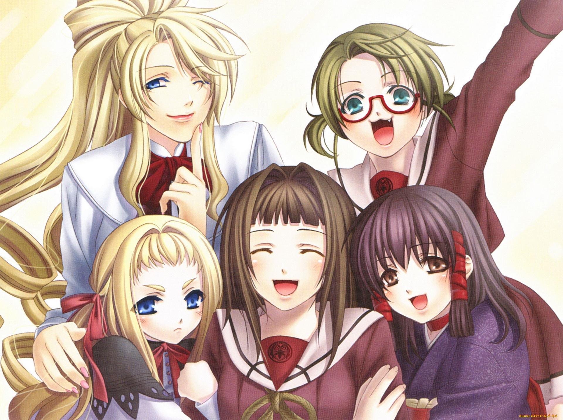 аниме, hiiro, no, kakera, девушки