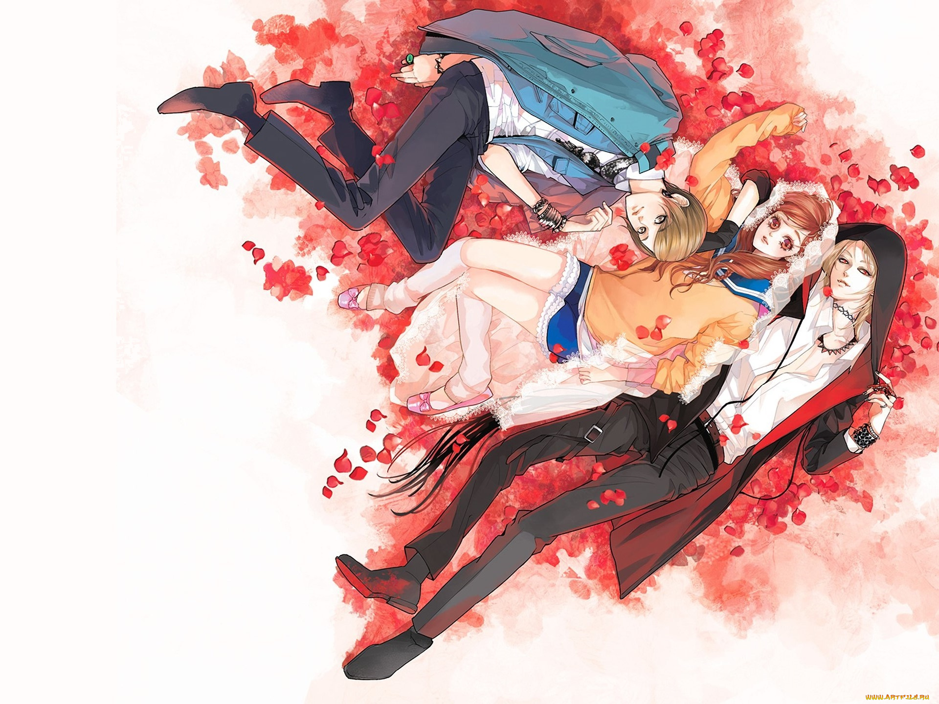 аниме, unknown, , другое, девушка, парни