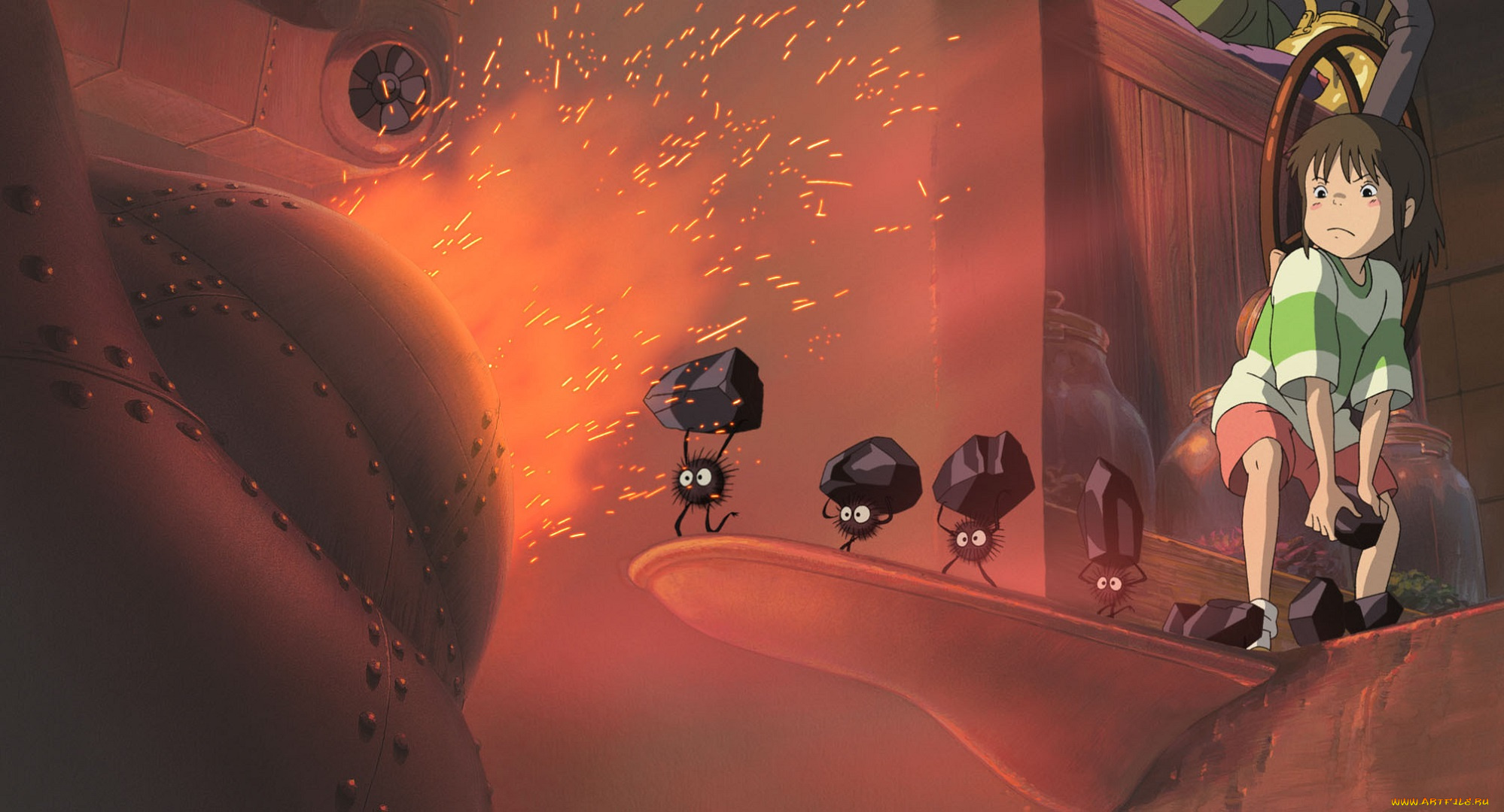 аниме, spirited, away, тихиро