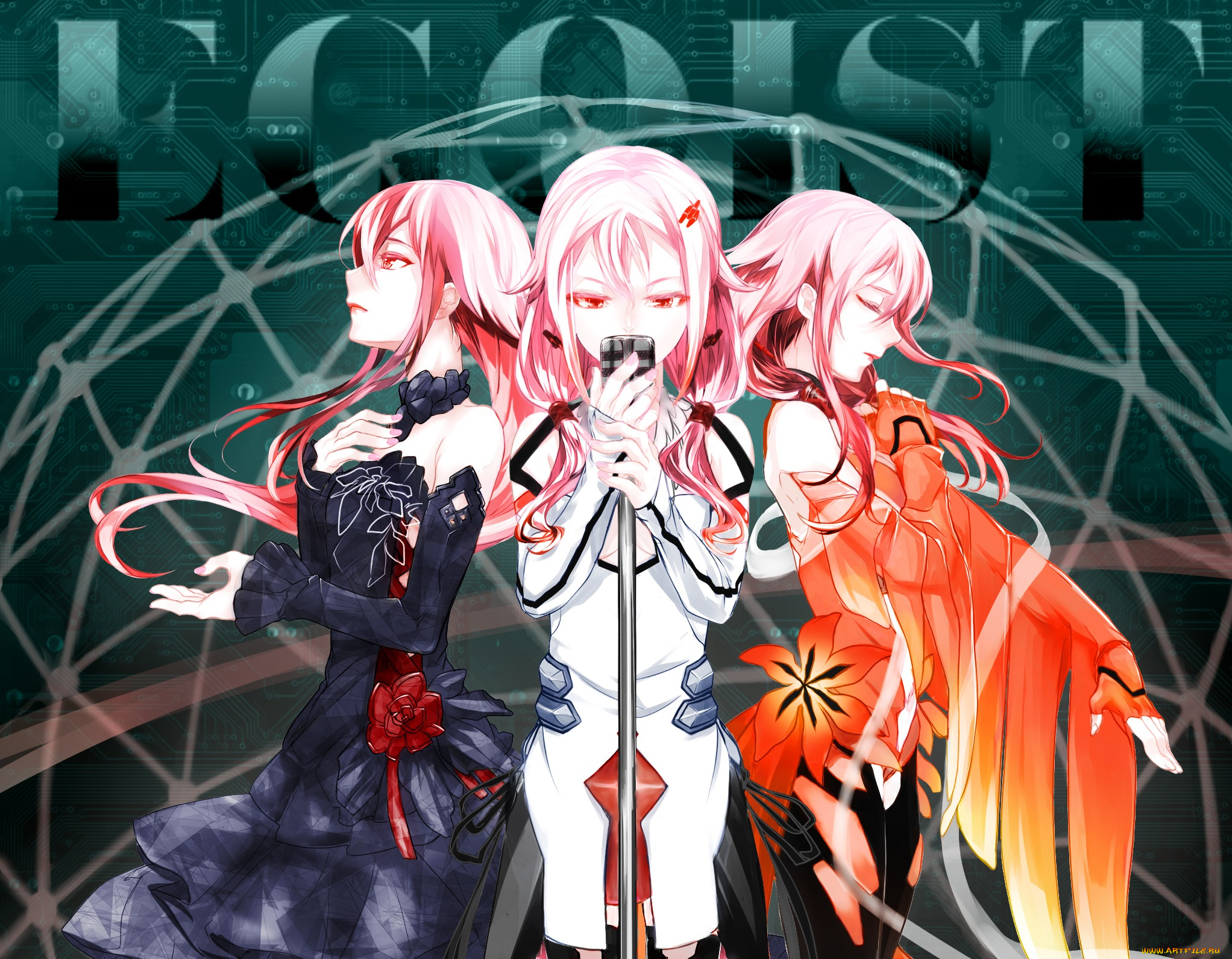 аниме, guilty, crown, инори