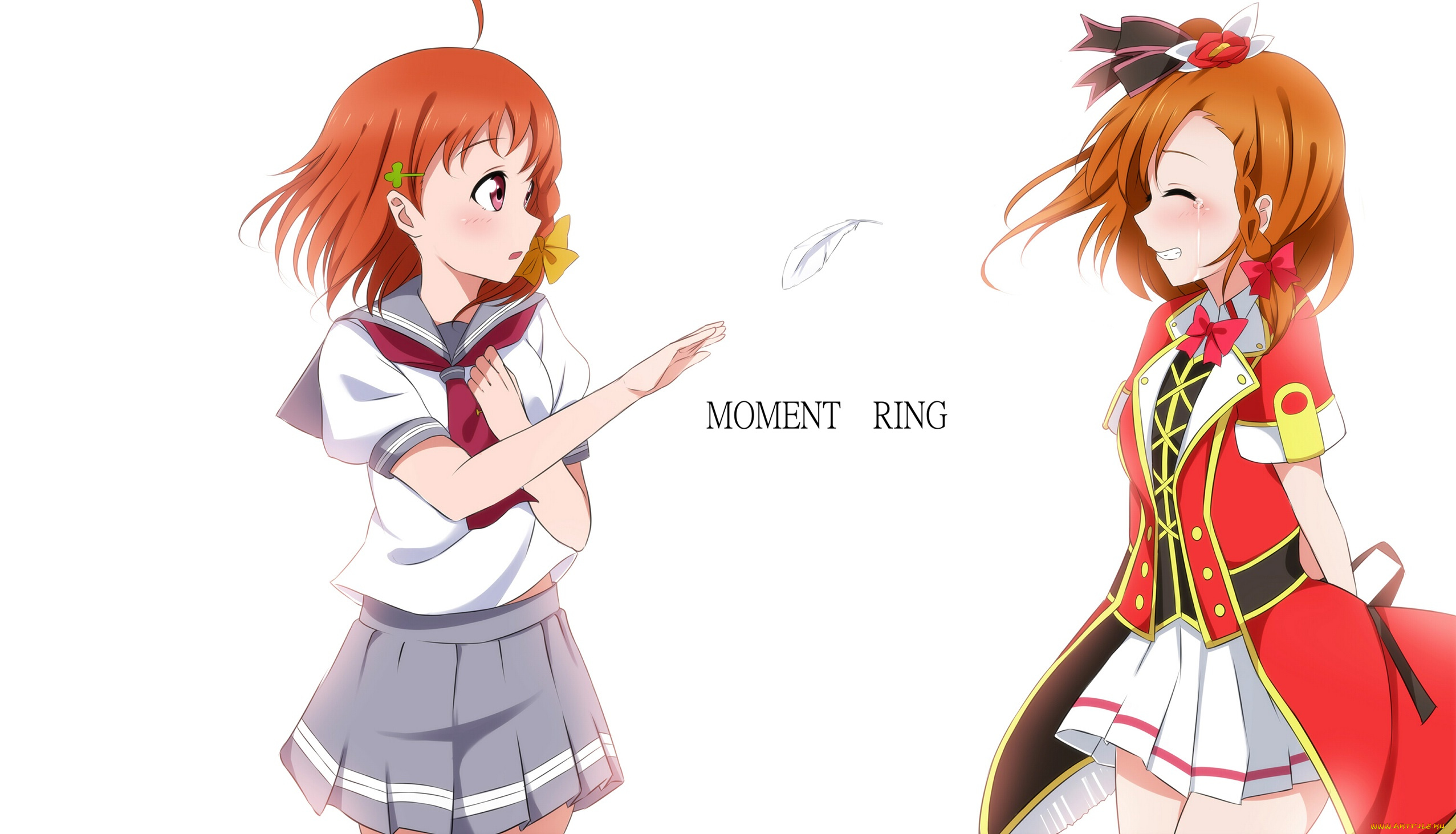 аниме, love, live, , school, idol, project, взгляд, девушки, фон