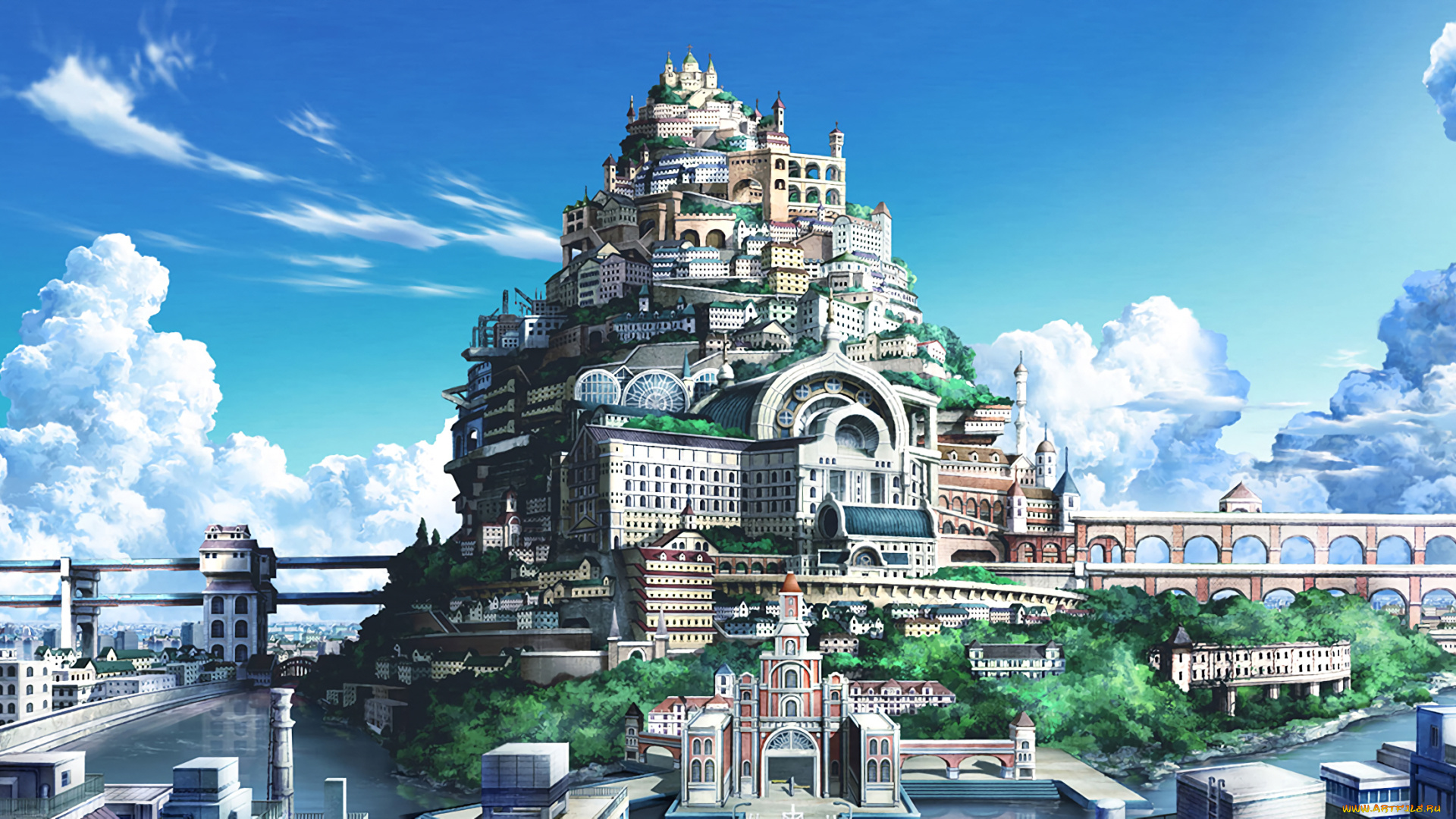 аниме, ao, no, exorcist, город