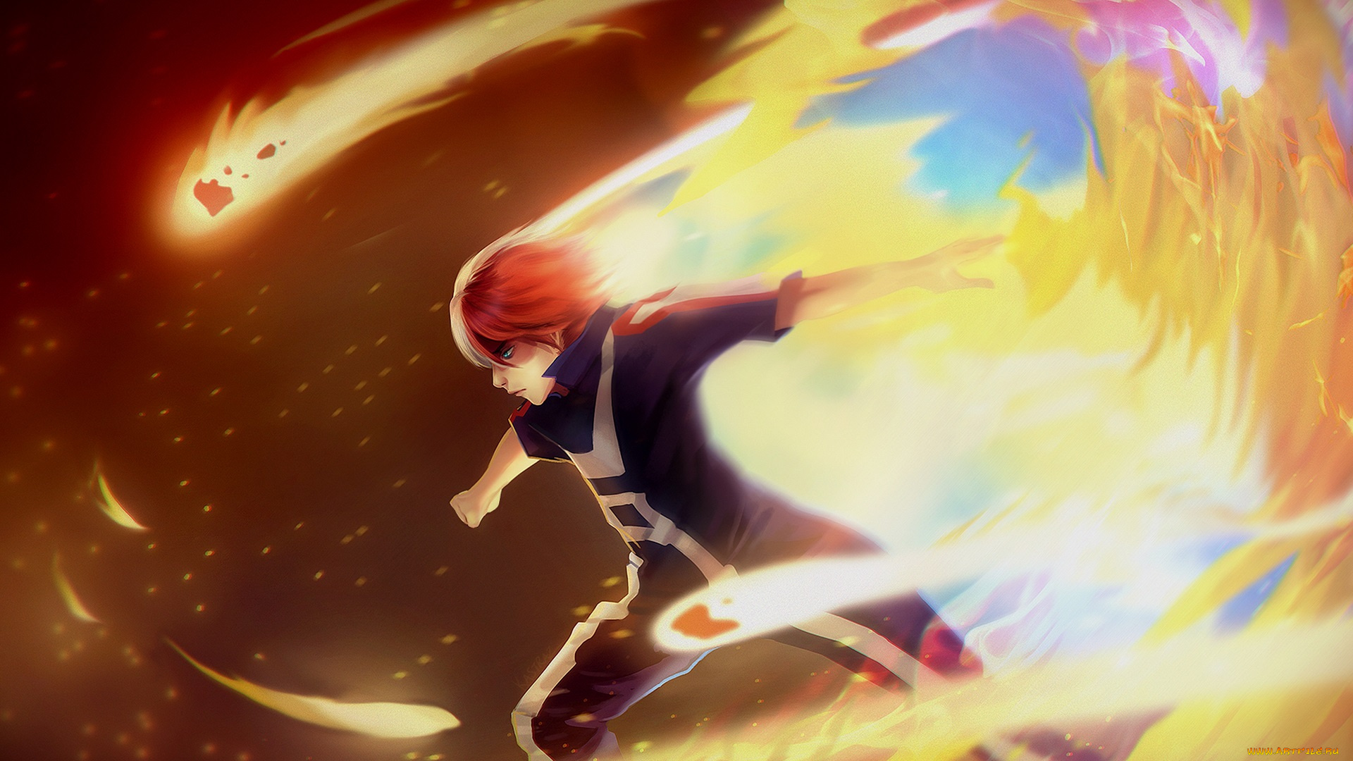 аниме, boku, no, hero, academia, парень