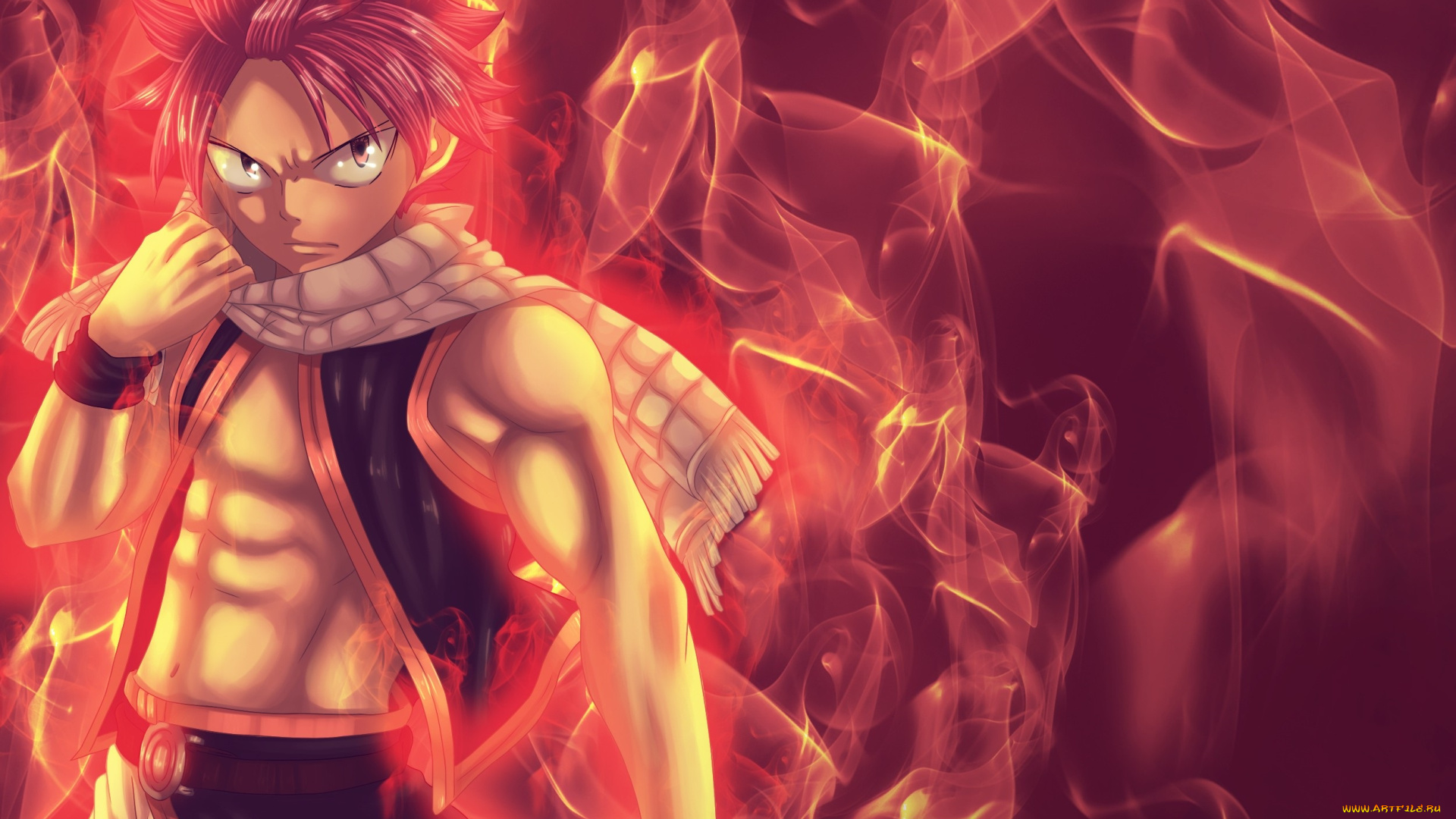 аниме, fairy, tail, нацу