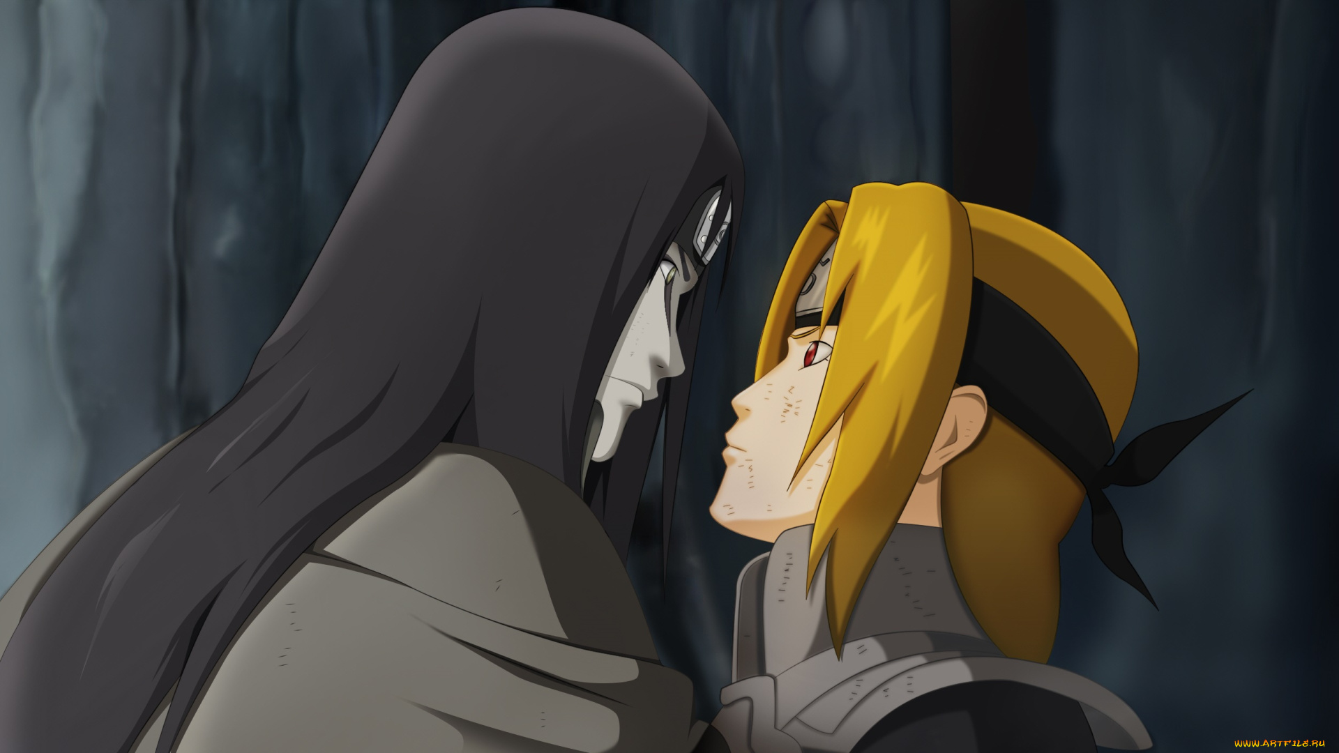 аниме, naruto, двое