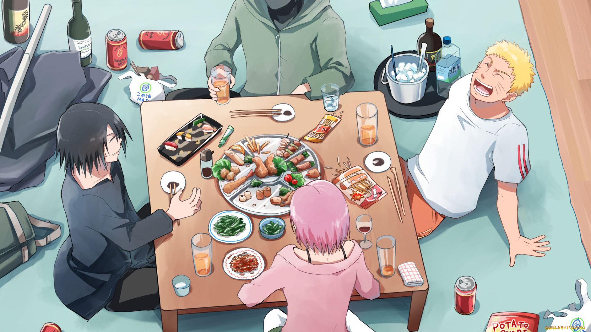 аниме, naruto, команда