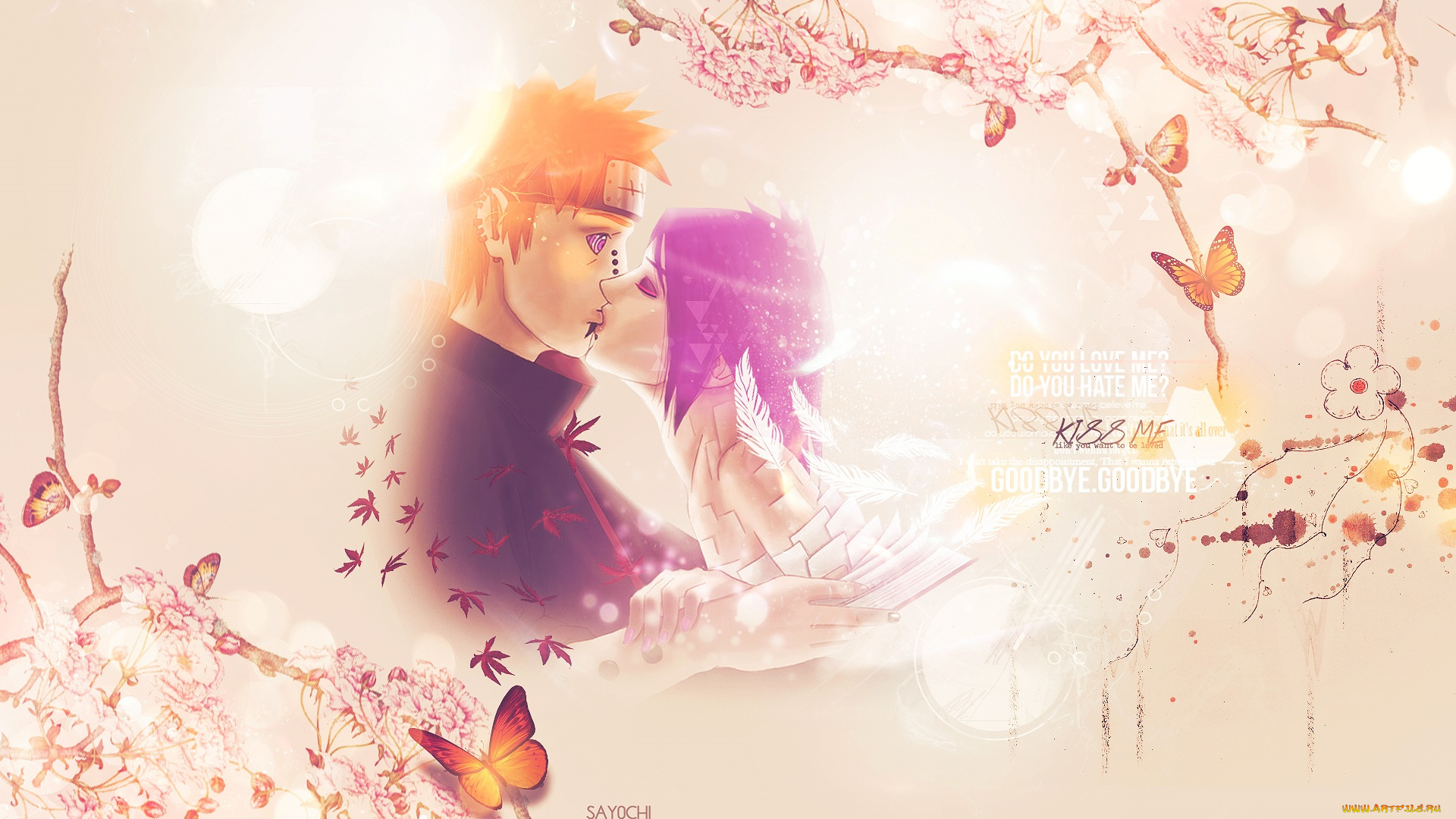 аниме, naruto, любовь