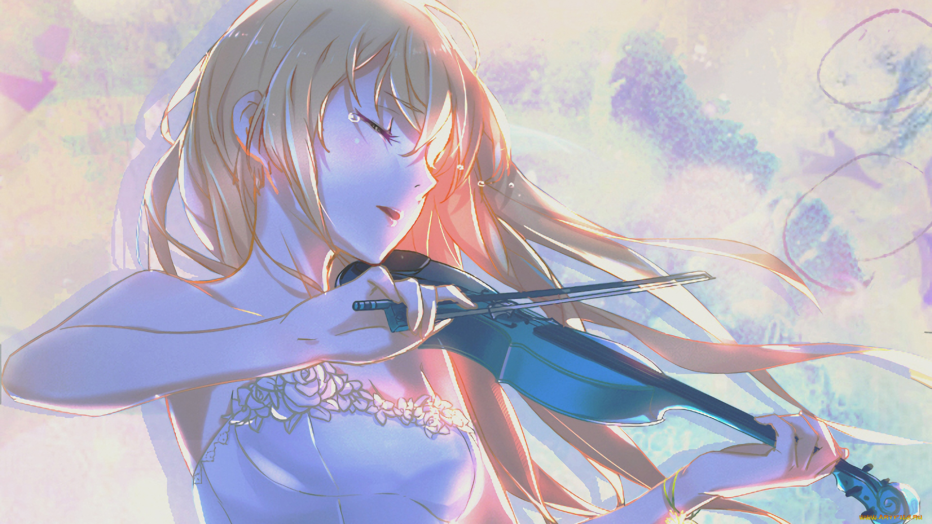 аниме, shigatsu, wa, kimi, no, uso, твоя, апрельская, ложь